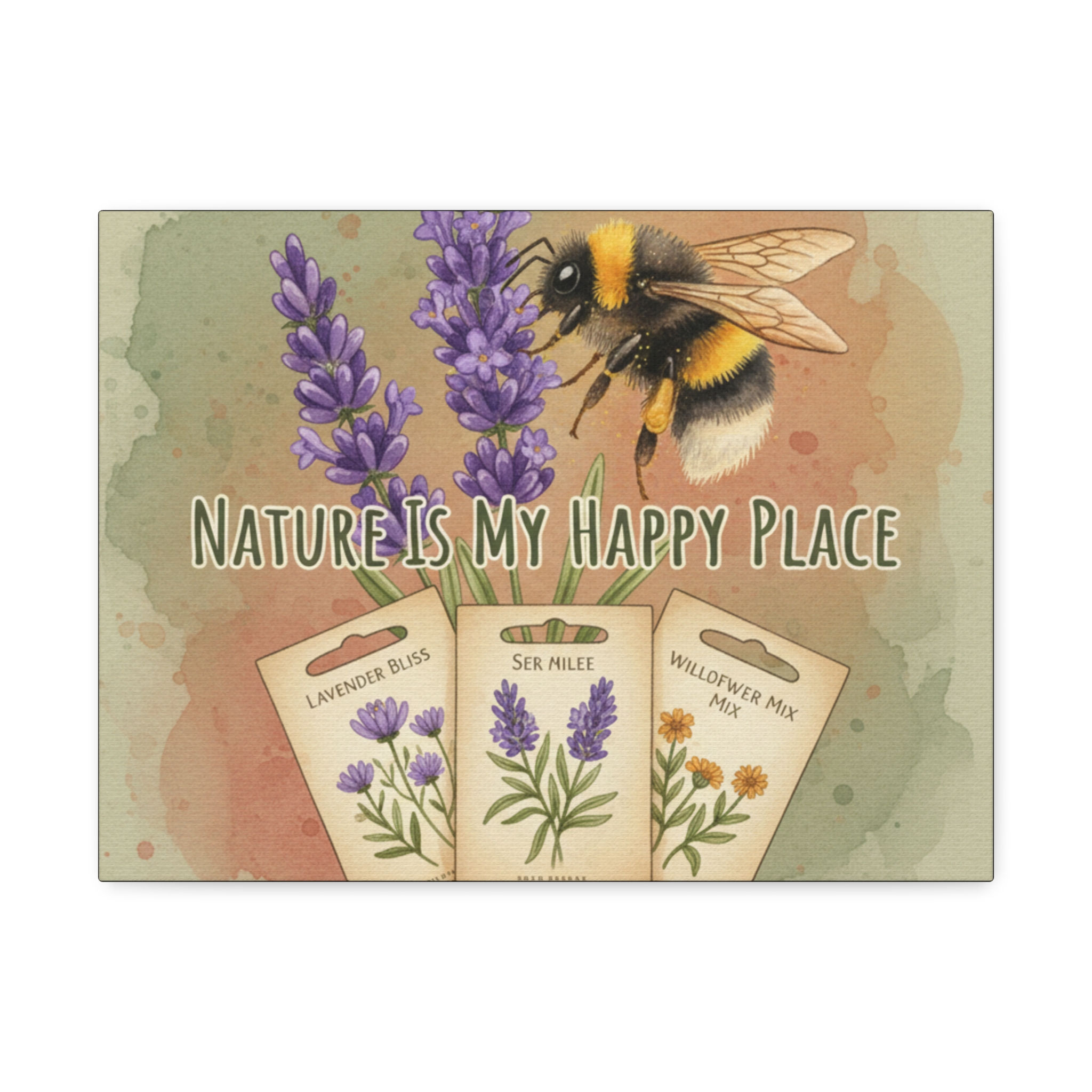 Bumblebee Canvas Print – Nature is My Happy Place