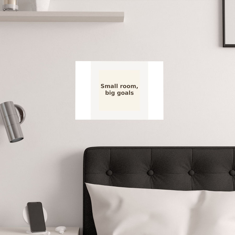 Thumbnail: Small room, big goals - Poster