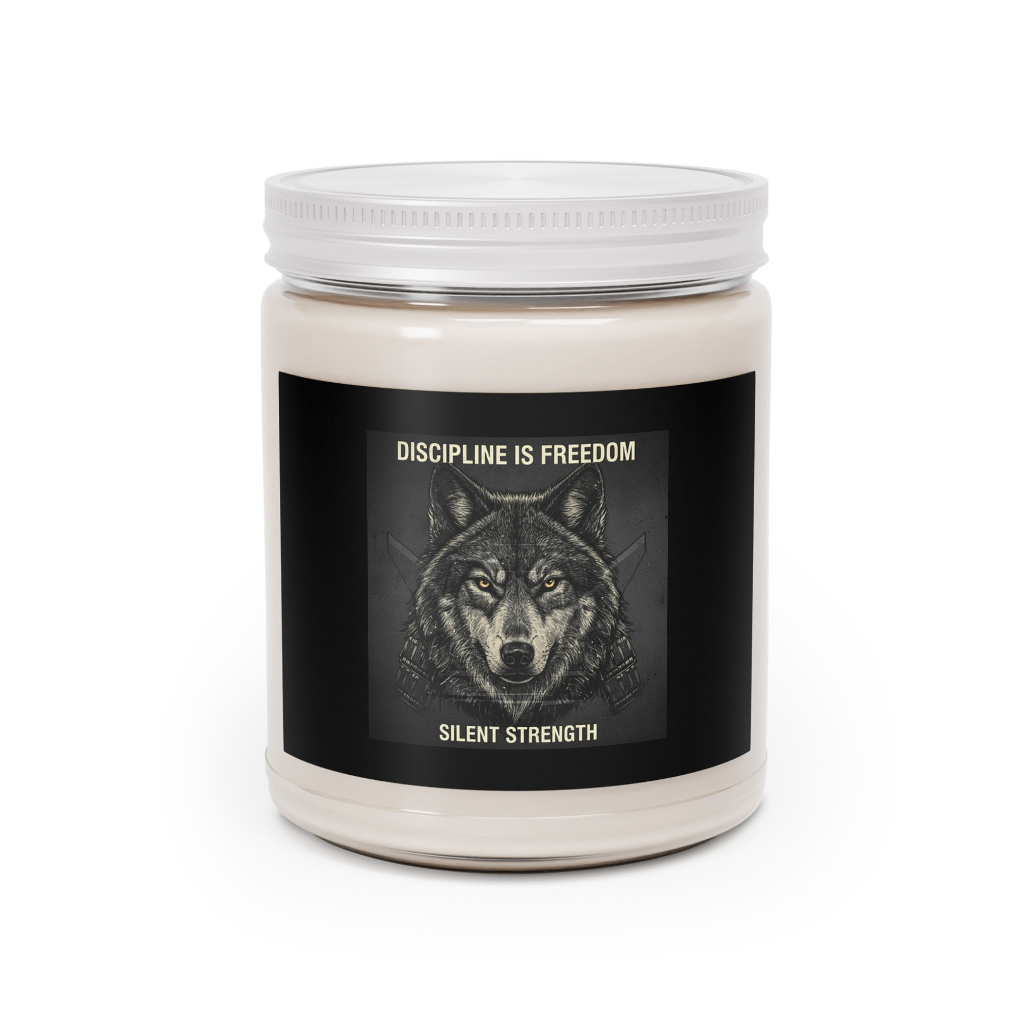 Wolf Scented Candle – Discipline is Freedom