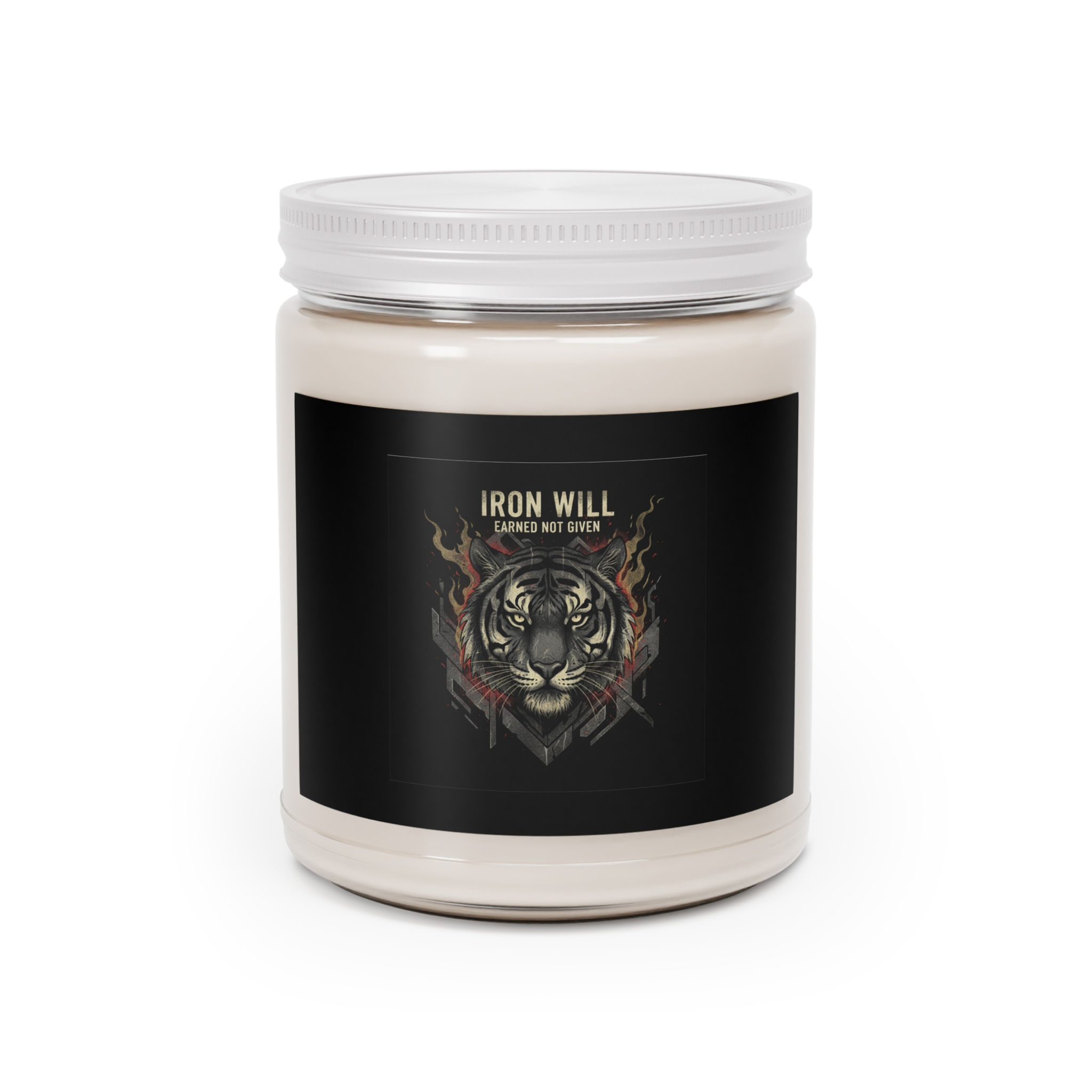 Tiger Scented Candle – Iron Will Earned Not Given