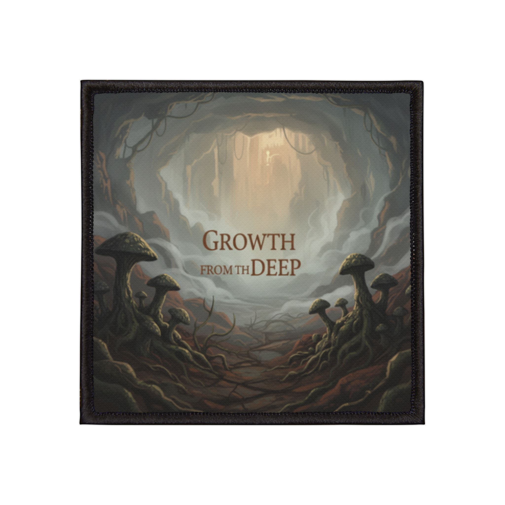 Mushrooms And Entrance Iron-On Patch – Growth From the Deep