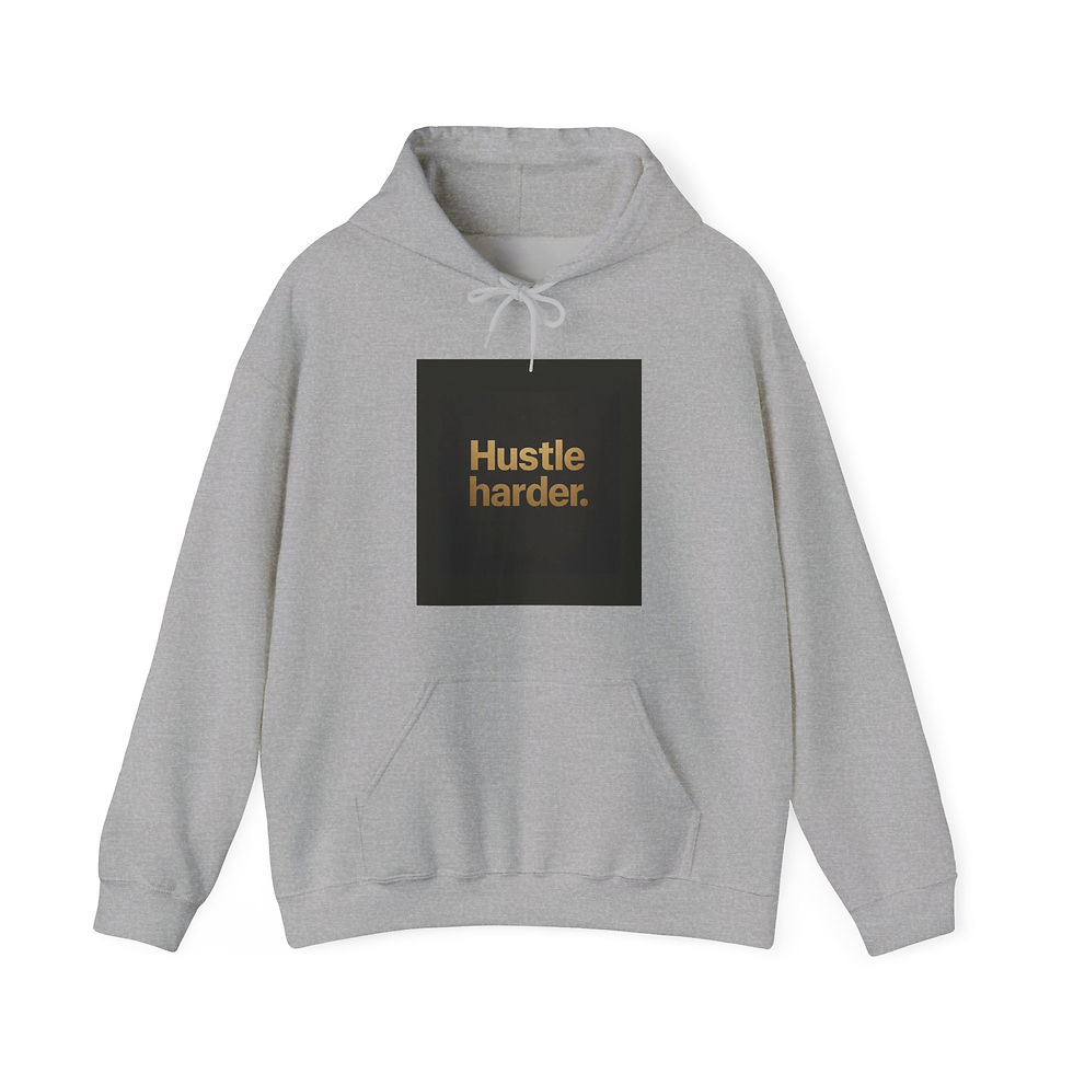 Thumbnail: Hustle harder. | Hoodie Gildan 18500