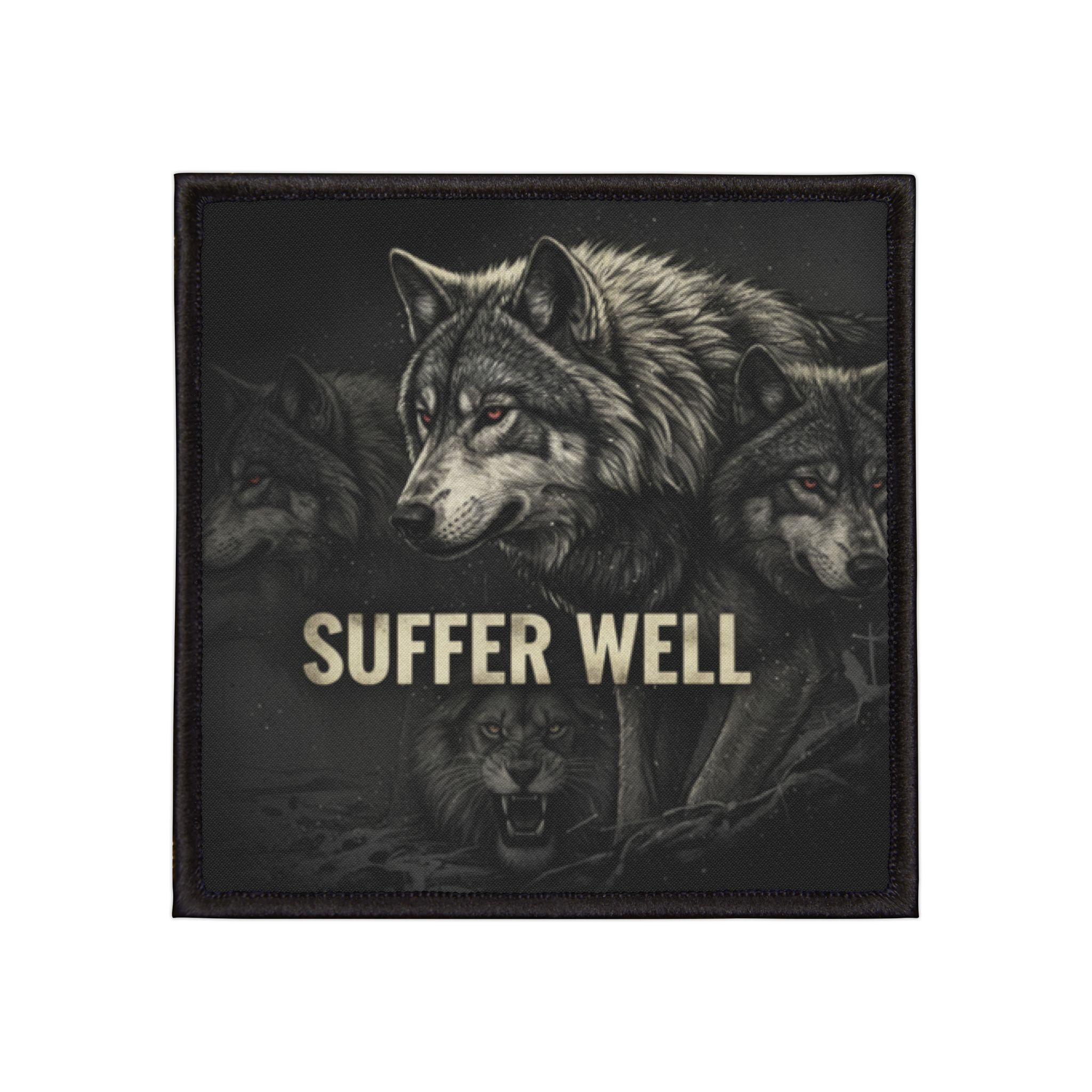 Wolf Iron-On Patch – Suffer Well