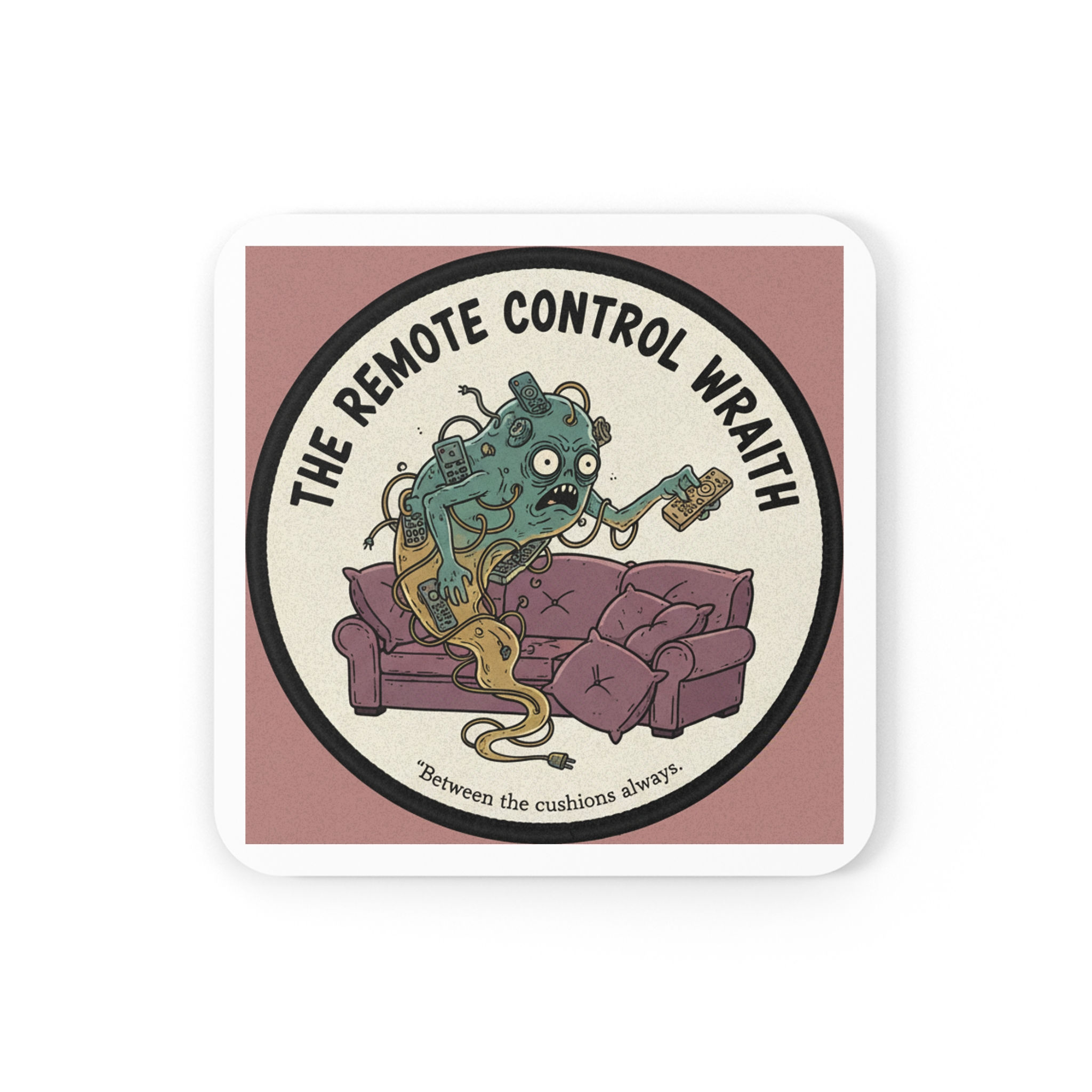 Remote Control Wraith Cork Coaster – Between the Cushions Always