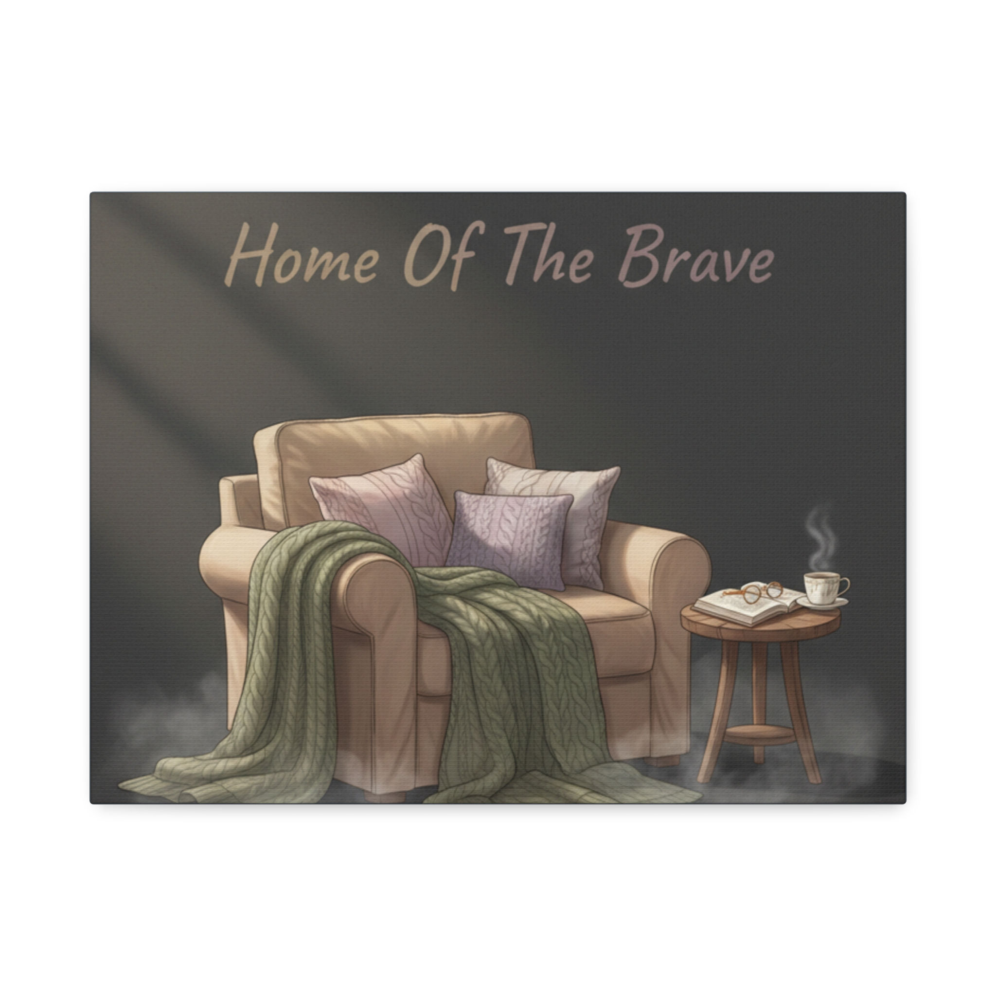 Cozy Reading Nook Canvas Print – Home of the Brave