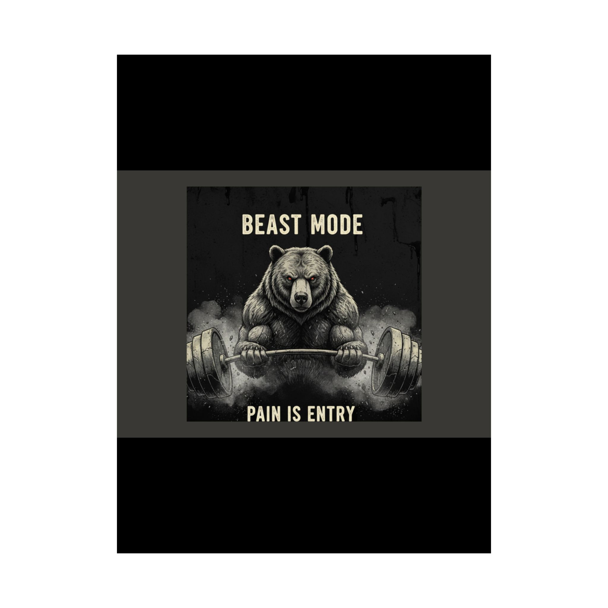 Bear Poster 18x24 – Beast Mode