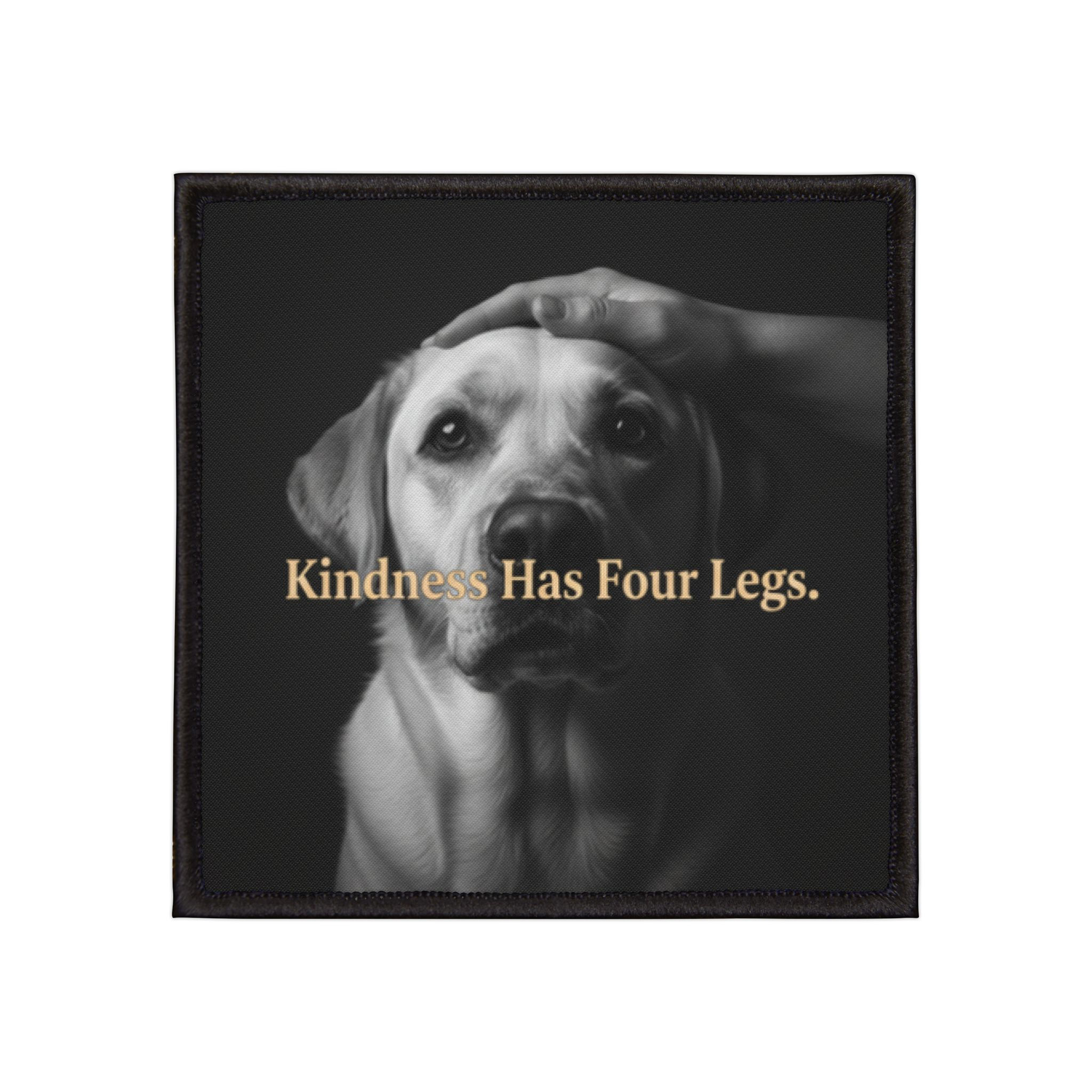 Labrador Iron-On Patch – Kindness Has Four Legs