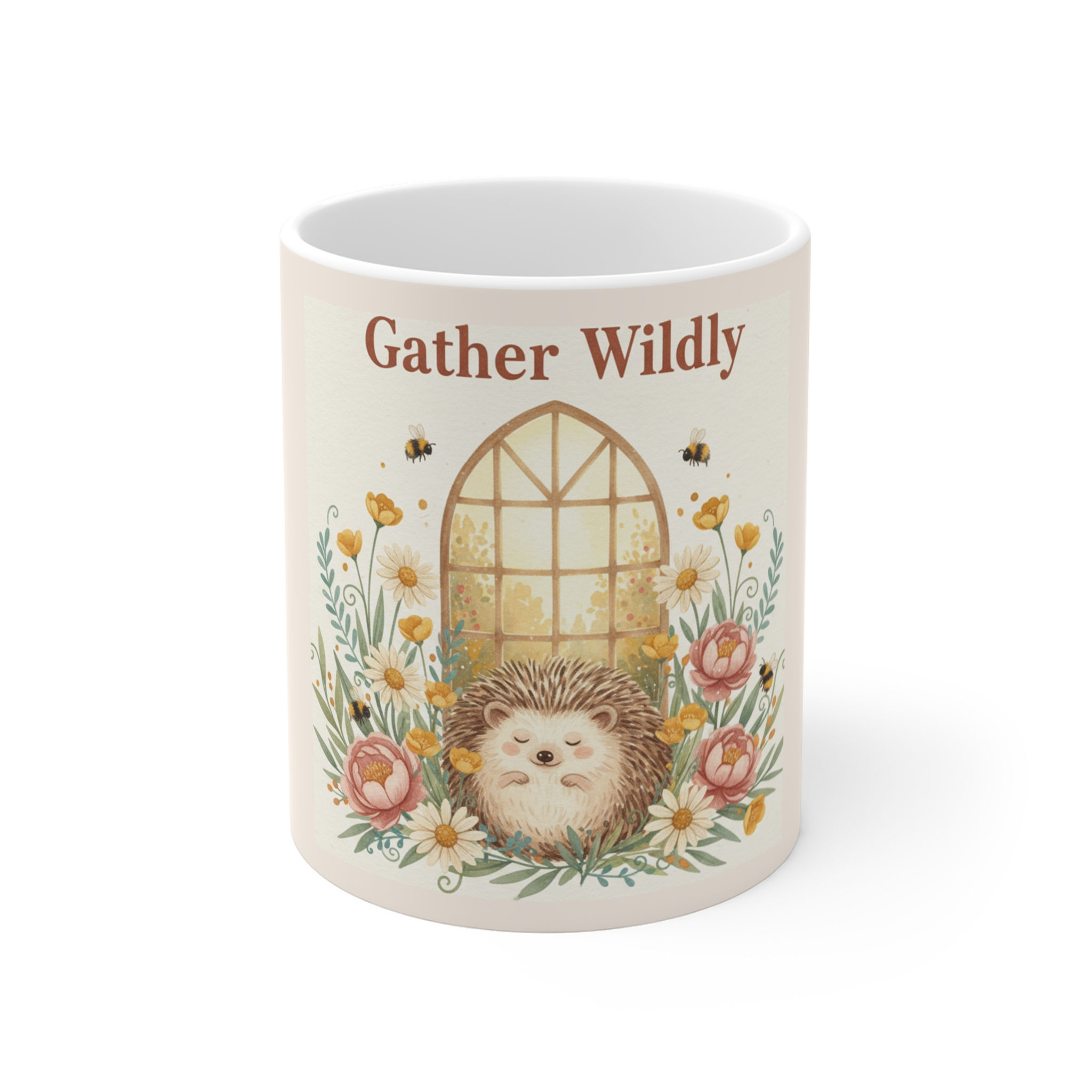 Hedgehog In Wildflower Garden Mug 11oz – Gather Wildly