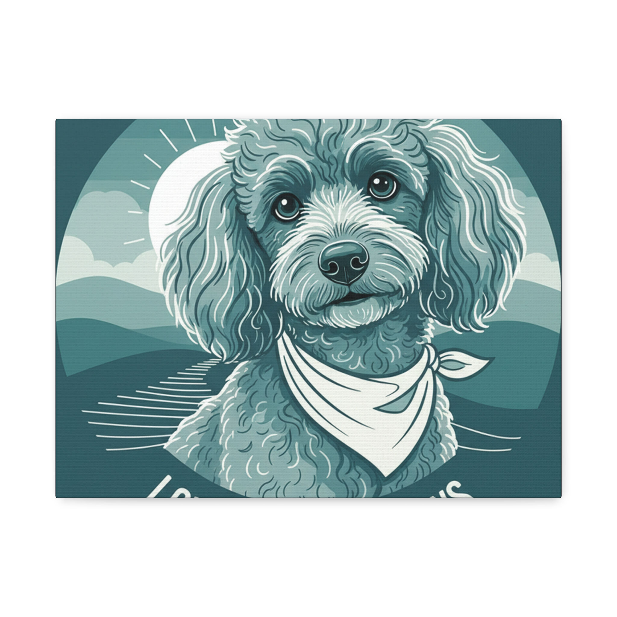 Poodle Canvas Print – Love Has Four Paws