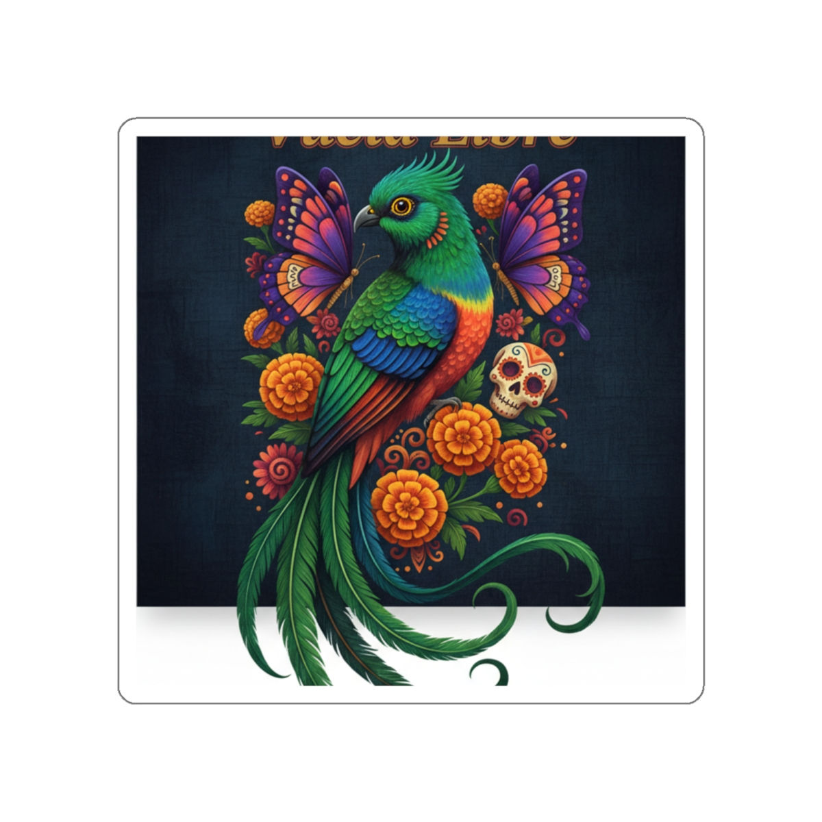 Quetzal Bird Die-Cut Sticker – Vuela Libre