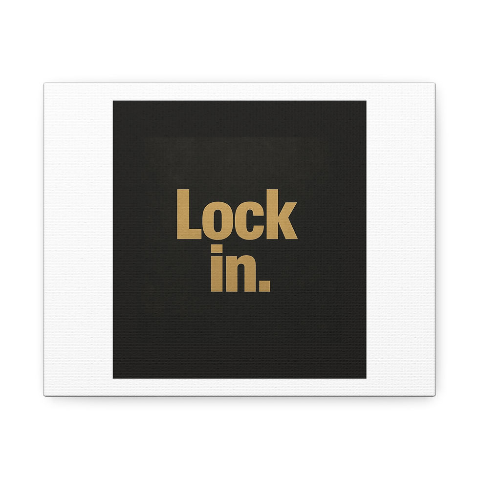 Thumbnail: Lock in. | Stretched Canvas