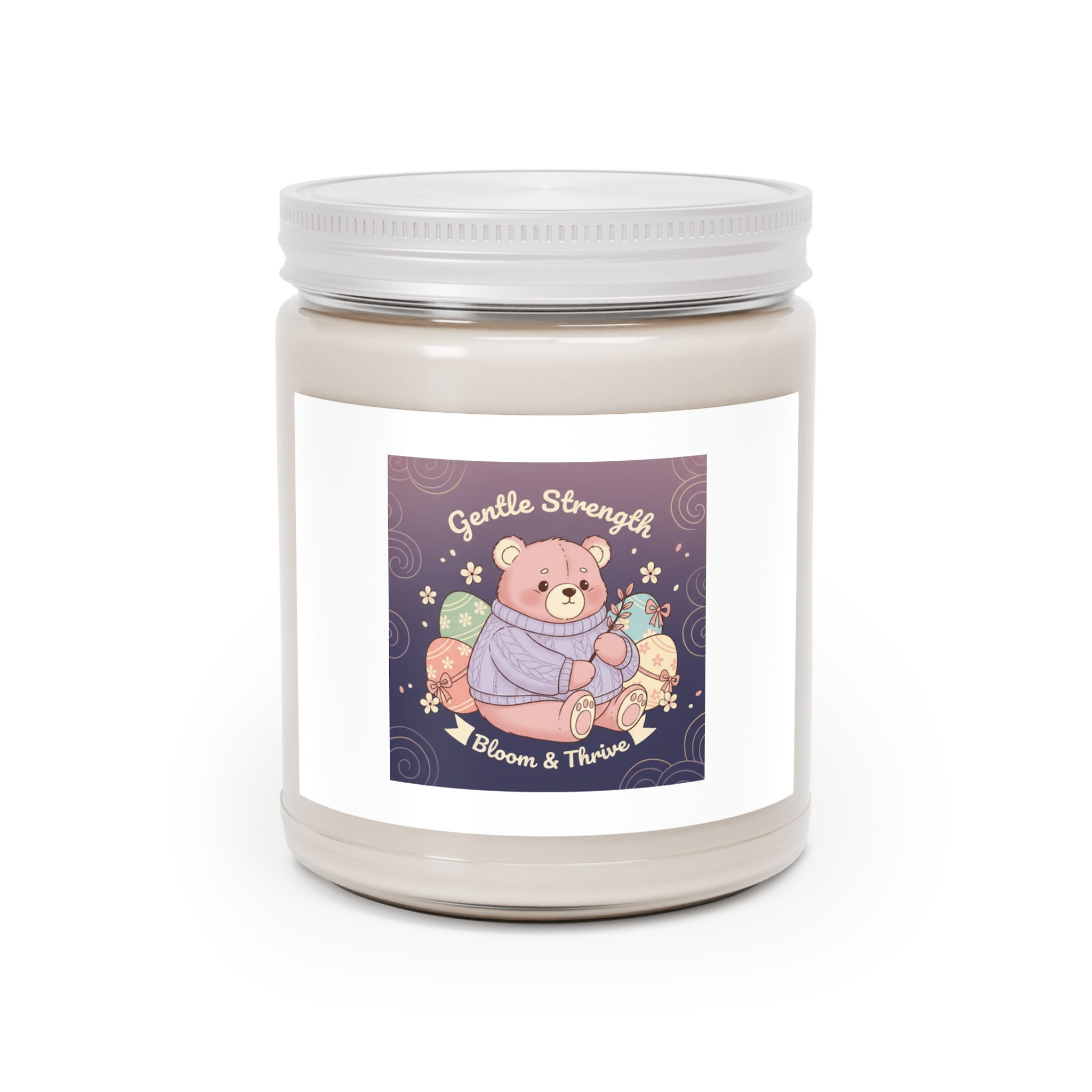 Bear Scented Candle – Gentle Strength Bloom Thrive