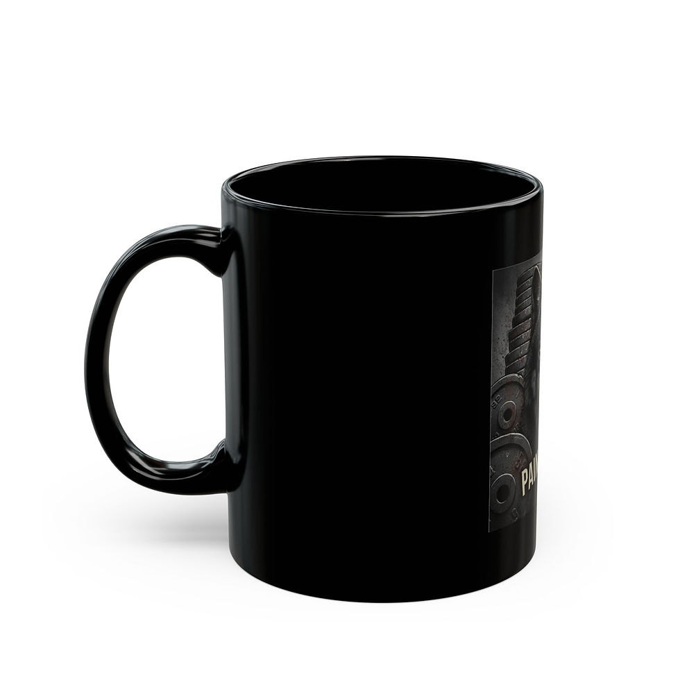 Thumbnail: Wolf Black Mug 11oz – Pain is Entry