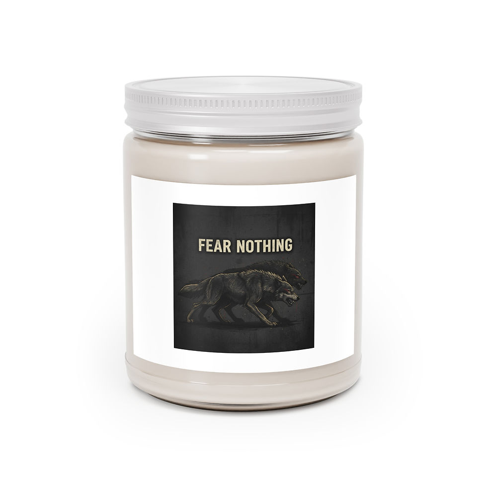 Thumbnail: Two Wolves Scented Candle – Fear Nothing