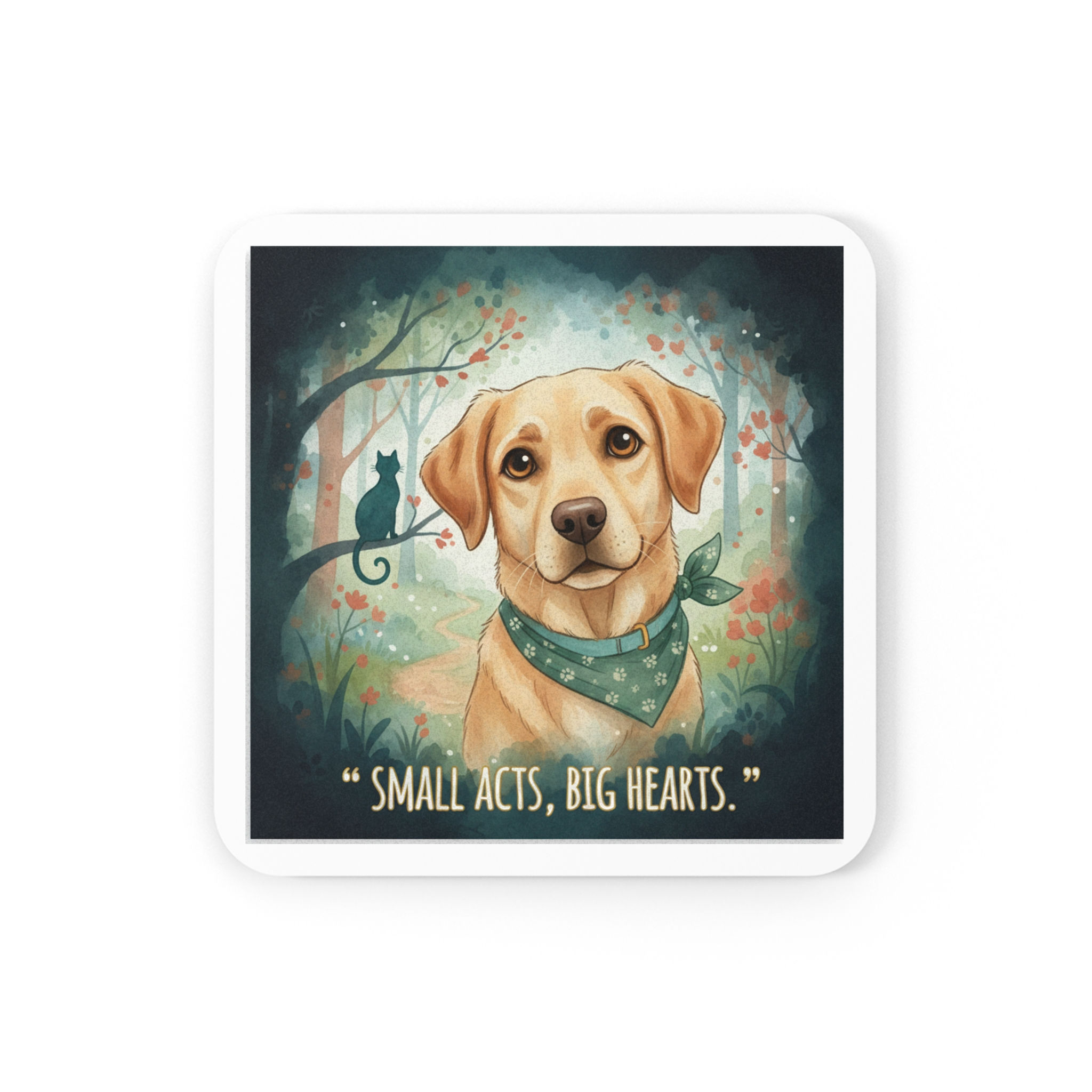Labrador Cork Coaster – Small Acts Big Hearts