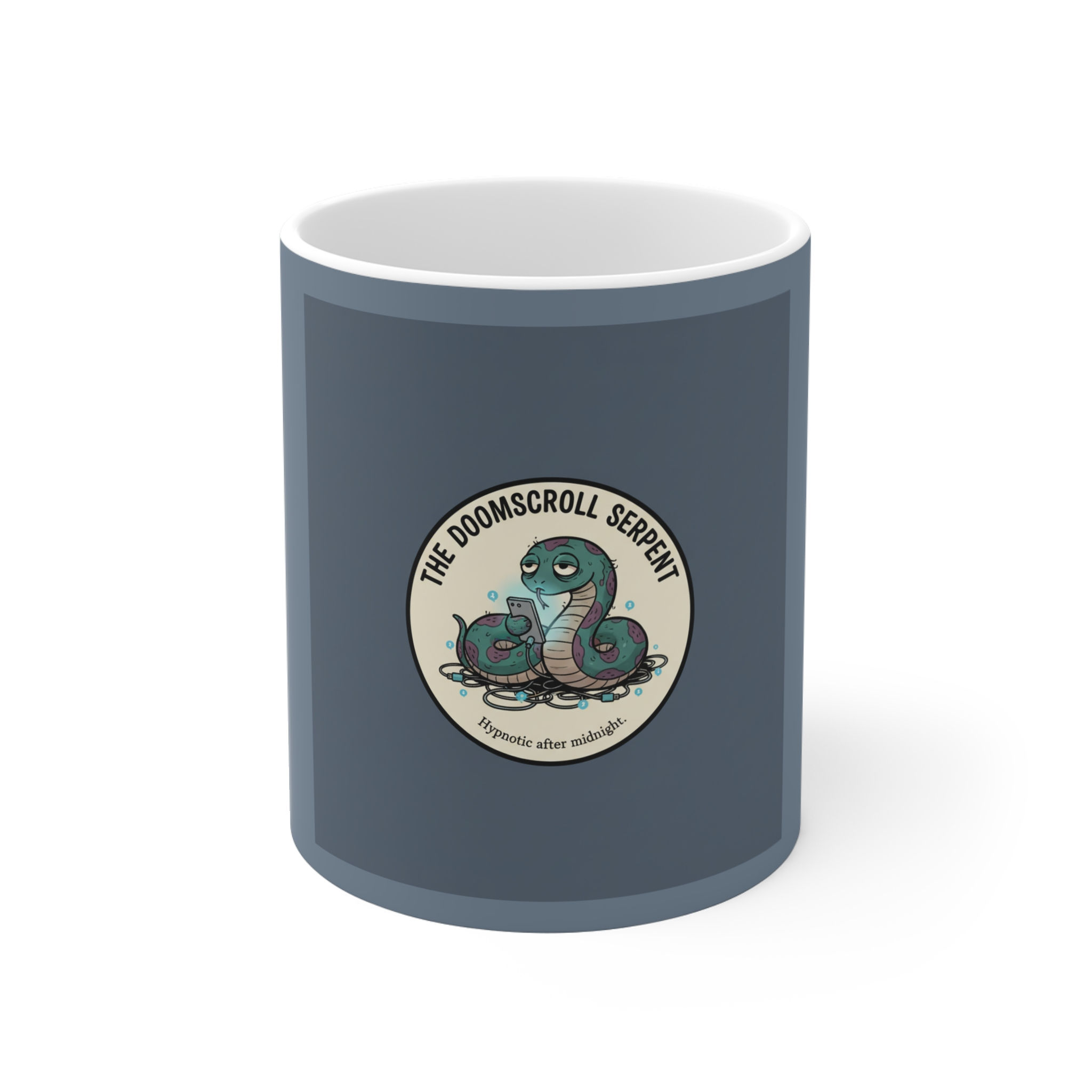 Doomscroll Serpent Mug 11oz – Hypnotic After Midnight