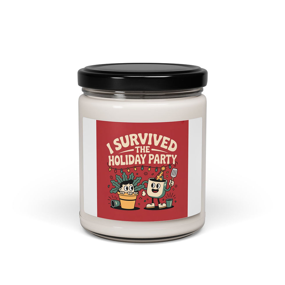 Thumbnail: I Survived the Holiday Party Candle | Funny Holiday Humor, Festive Survival