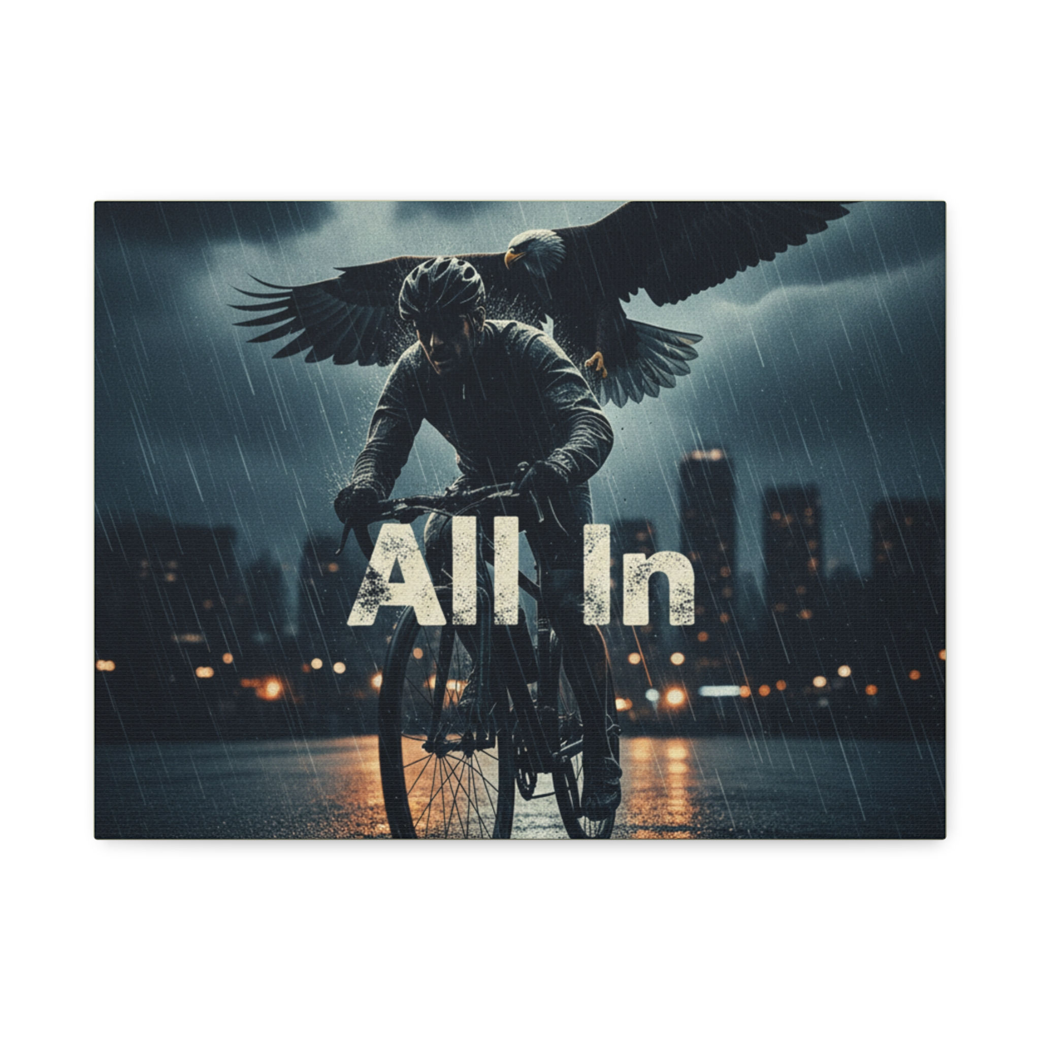 Cyclist Canvas Print – All in