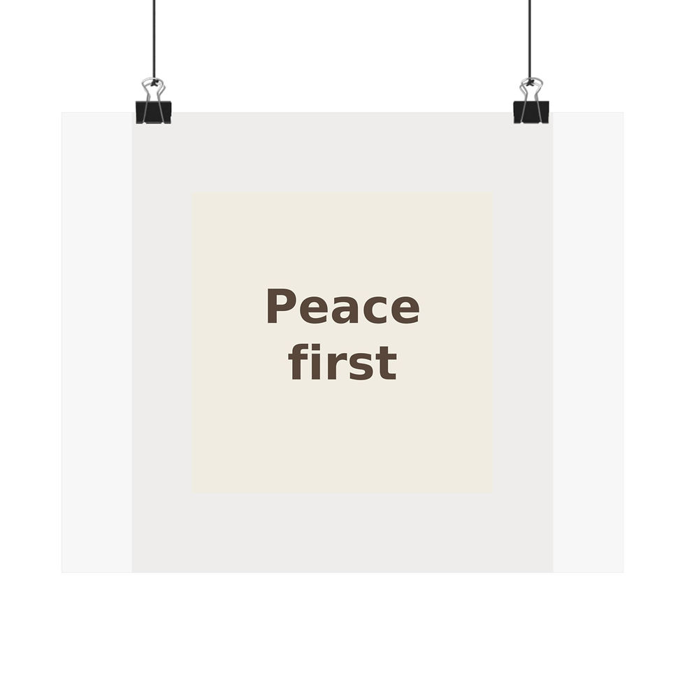 Thumbnail: Peace first - Poster