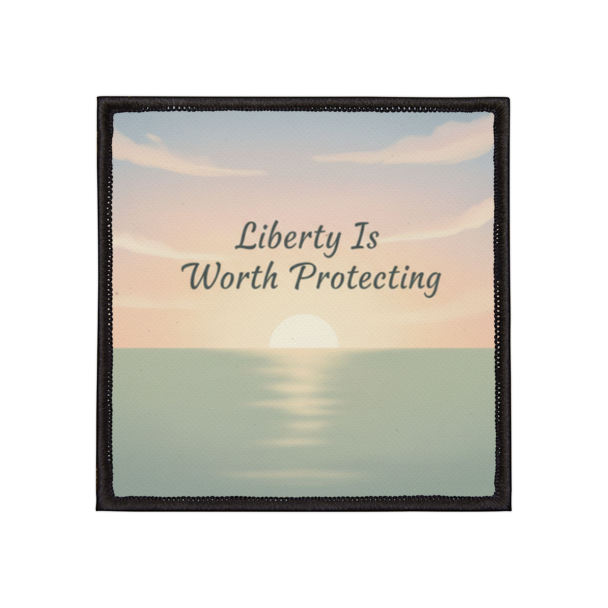 Ocean At Sunrise Iron-On Patch – Liberty is Worth Protecting