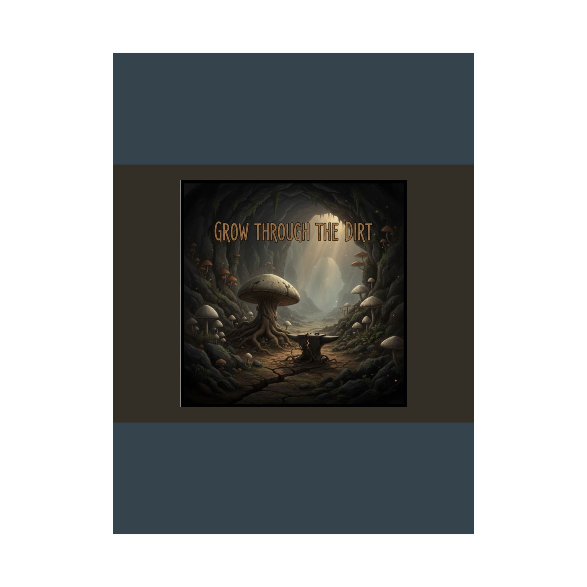 Mushrooms And Misty Poster 18x24 – Grow Through the Dirt