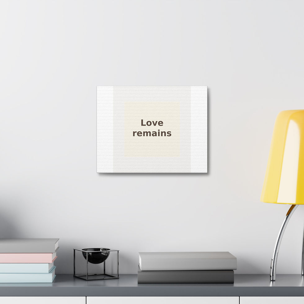 Thumbnail: Love remains - Canvas Wall Art