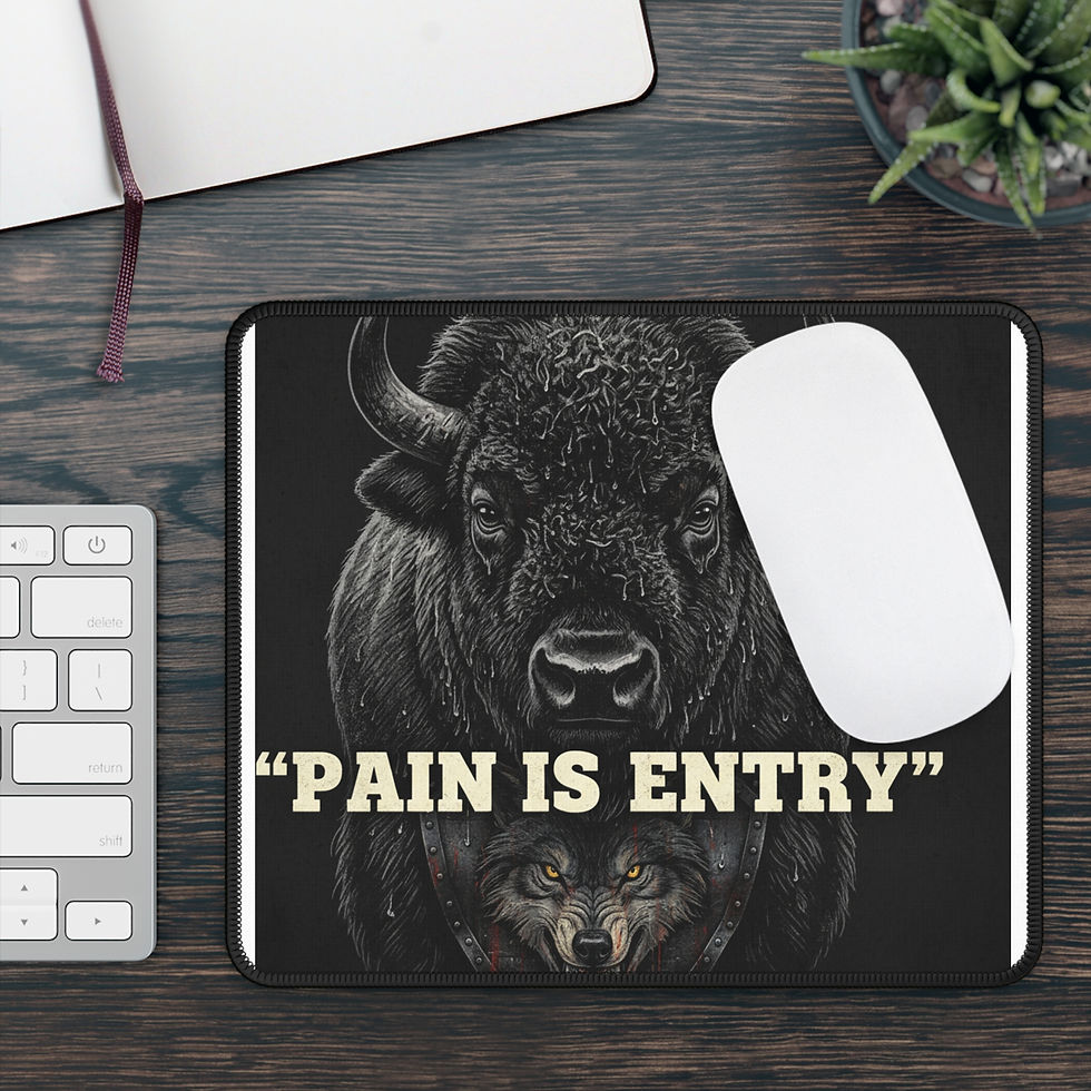 Thumbnail: Bison Mouse Pad – Pain is Entry