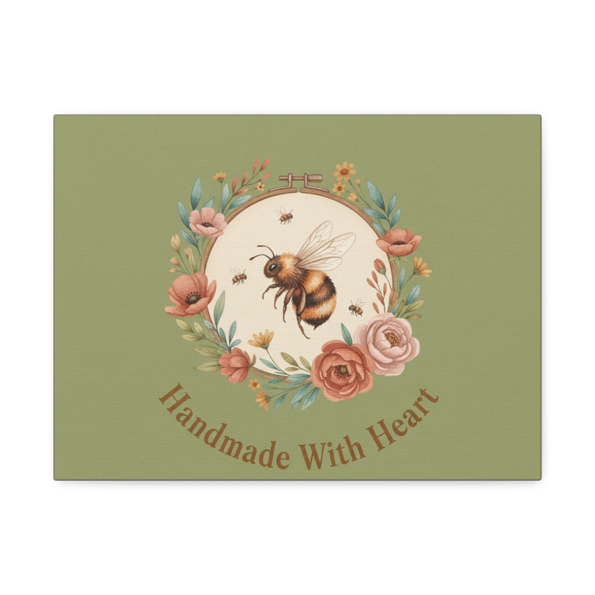 Bee Canvas Print – Handmade With Heart