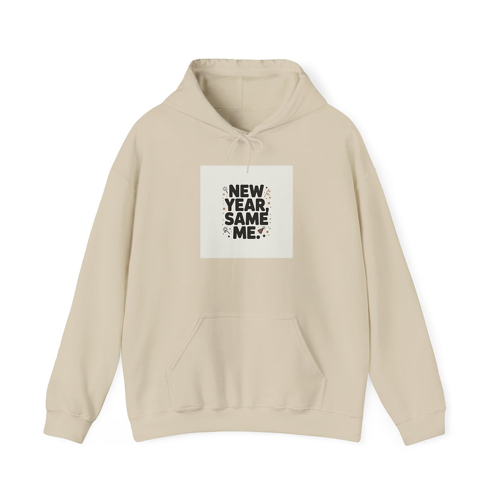 Thumbnail: New Year, Same Me Hoodie | funny holiday shirt, holiday survival humor