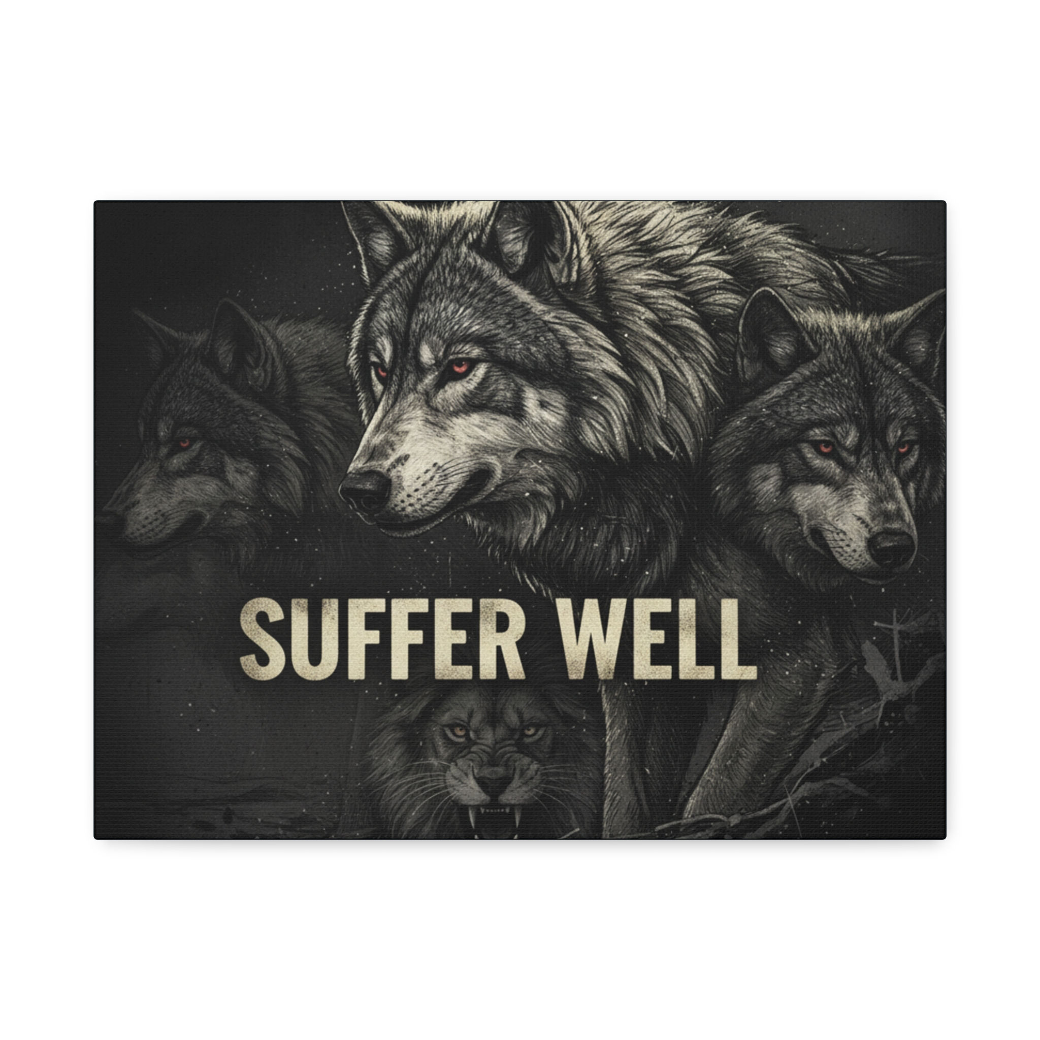 Wolf Canvas Print – Suffer Well
