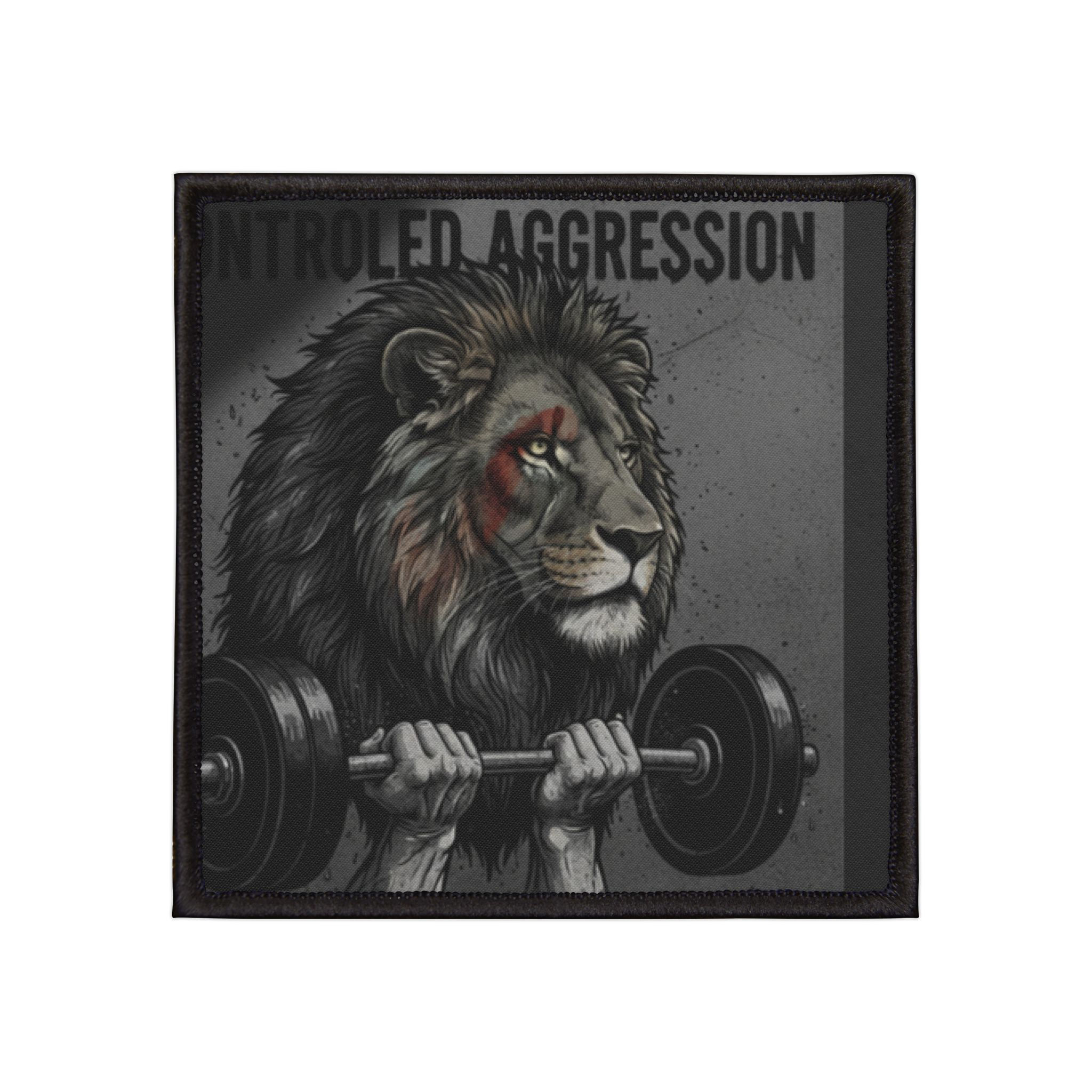 Lion Iron-On Patch – Controlled Aggression