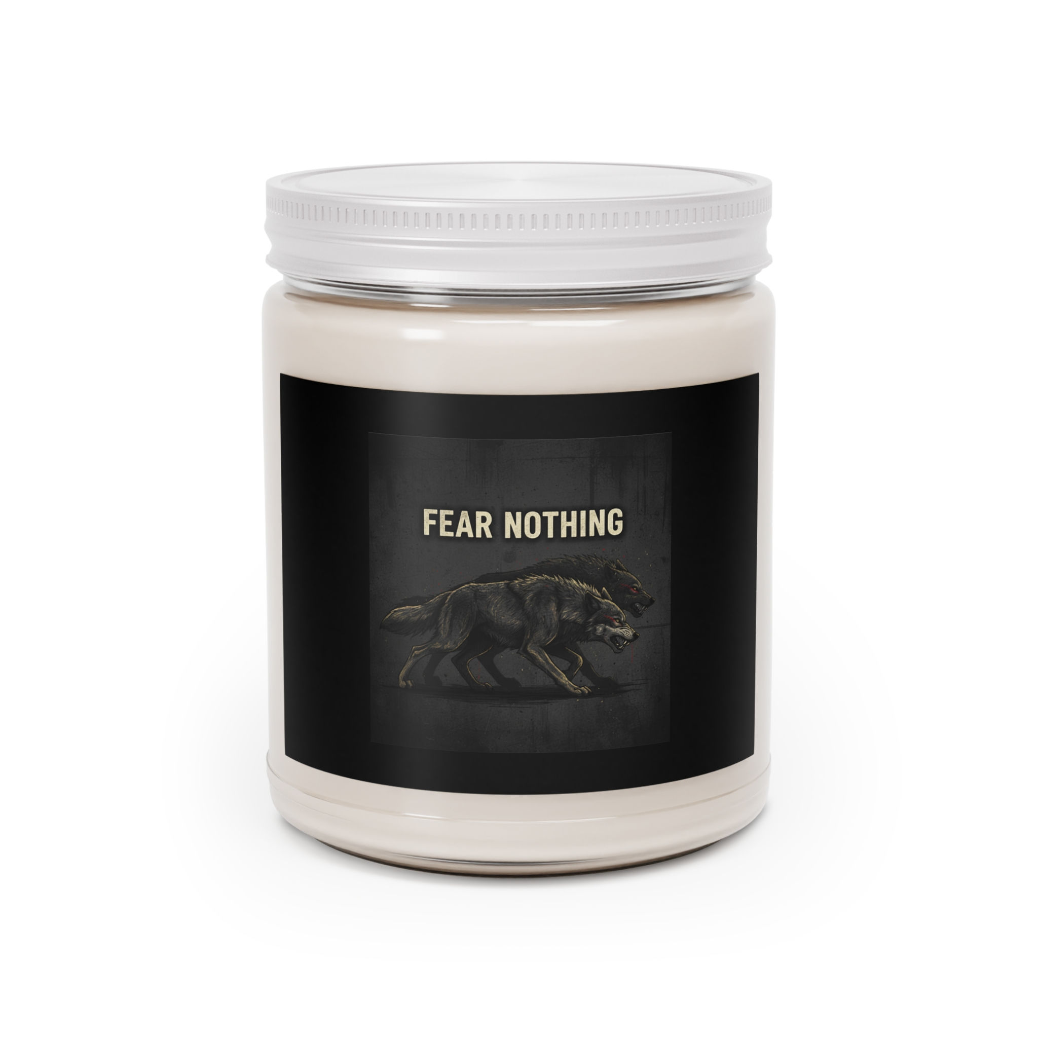 Two Wolves Scented Candle – Fear Nothing
