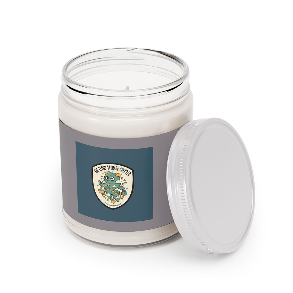 Thumbnail: Cloud Storage Specter Scented Candle – Zero Bytes Remaining