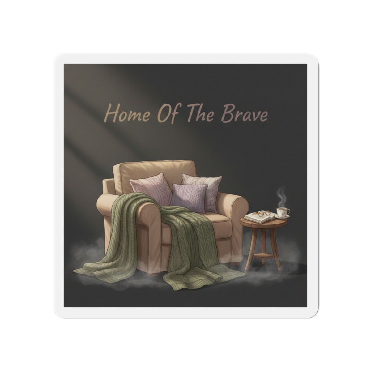 Cozy Reading Nook Die-Cut Magnet – Home of the Brave