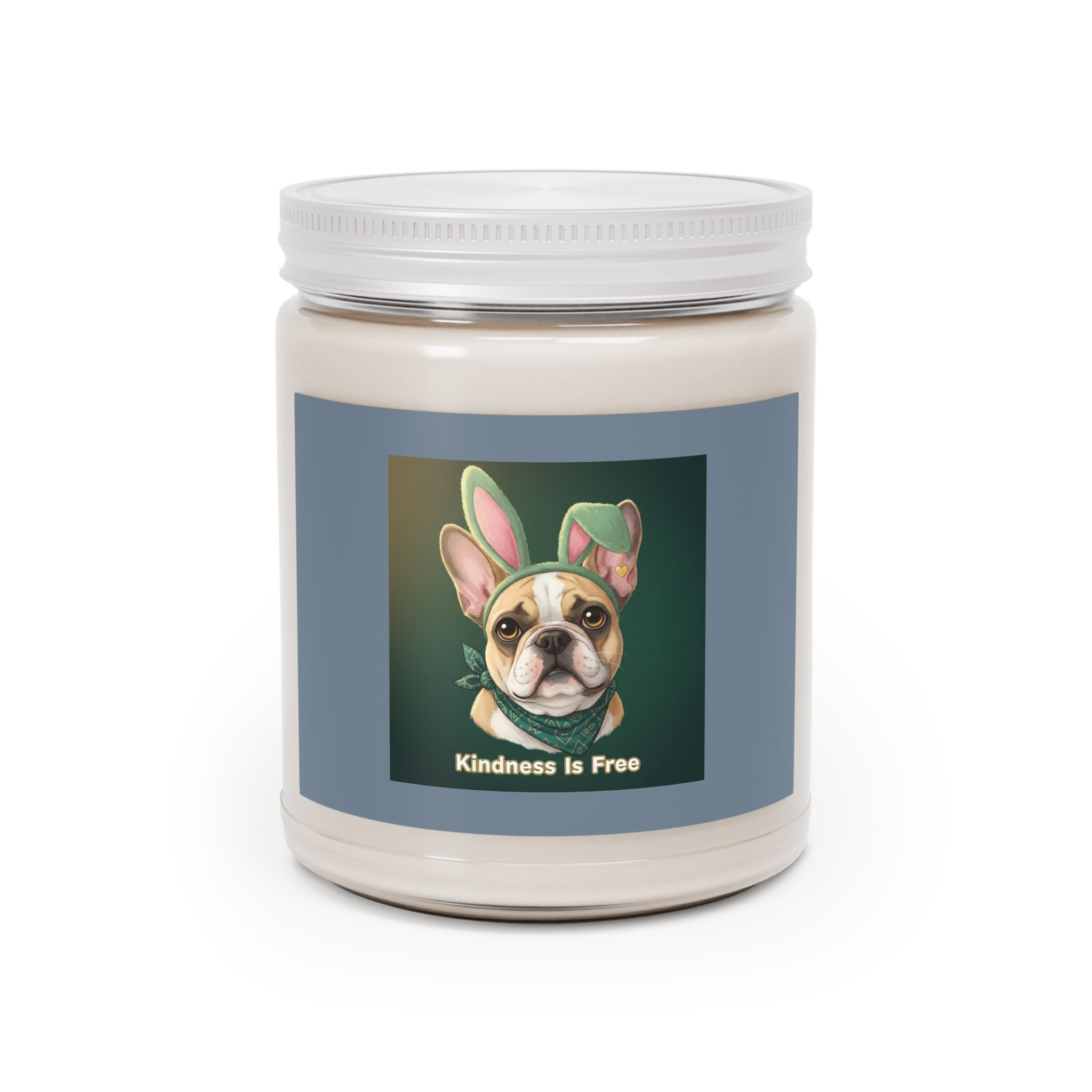 French Bulldog Scented Candle – Kindness is Free
