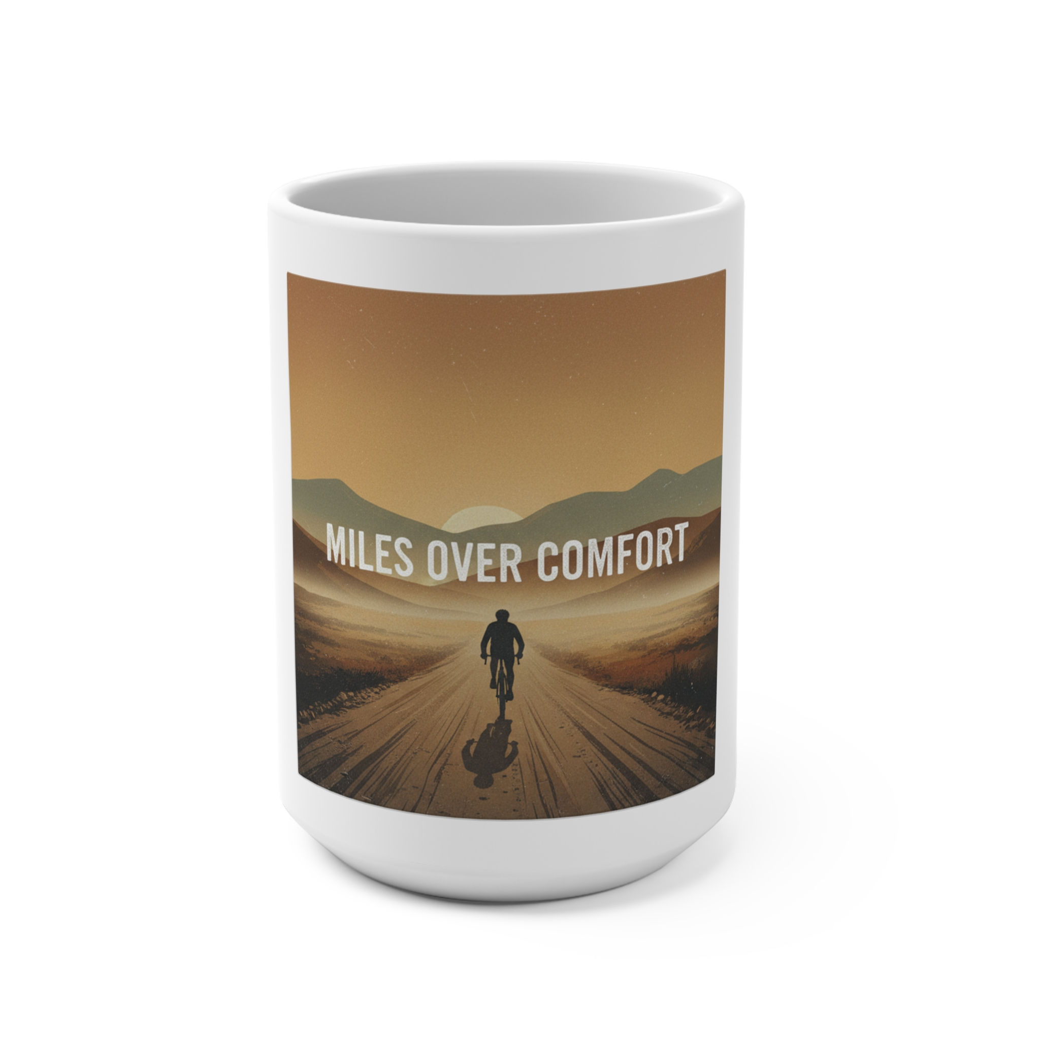 Miles Over Comfort Mug 15oz – Unique Gift