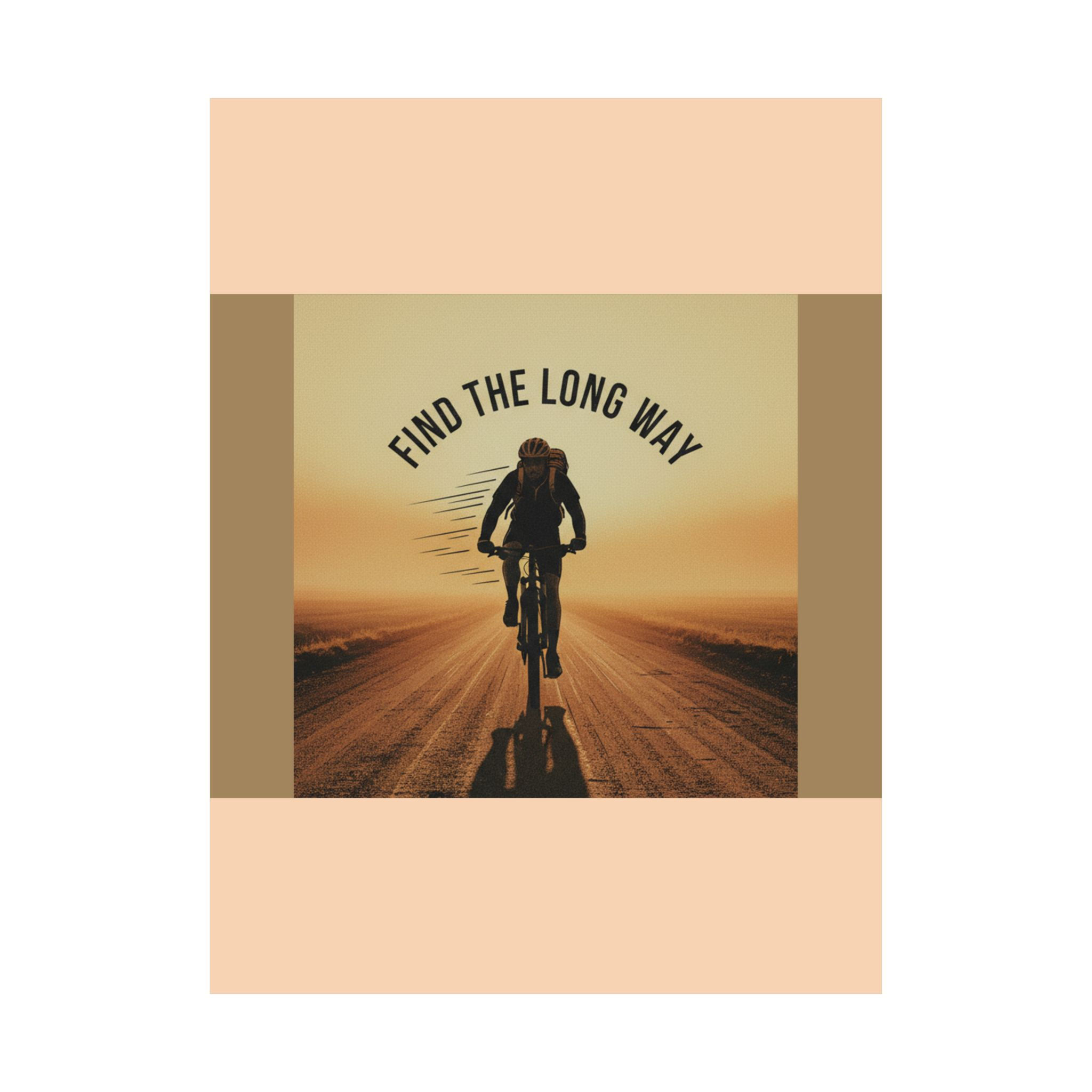 Cyclist Poster 18x24 – Find the Long Way