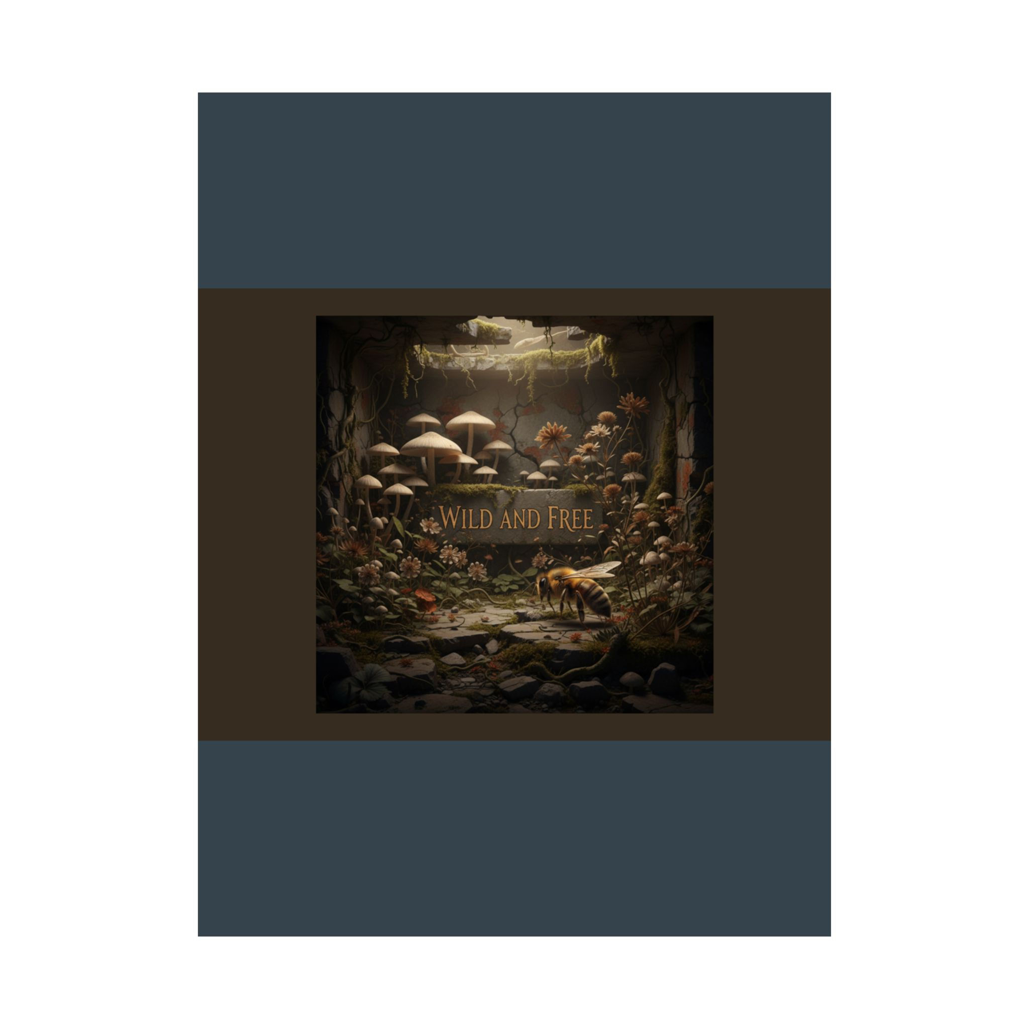 Honeybee Poster 18x24 – Wild and Free