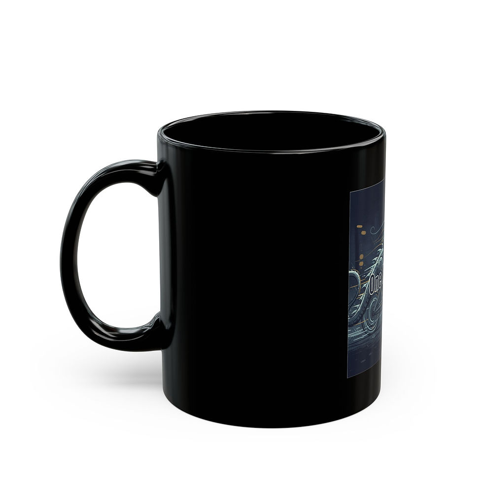 Thumbnail: Cyclist Black Mug 11oz – One More Mile
