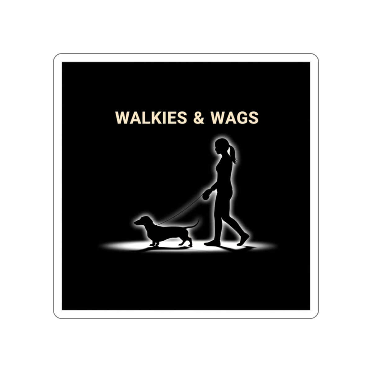 Dachshund Die-Cut Sticker – Walkies Wags