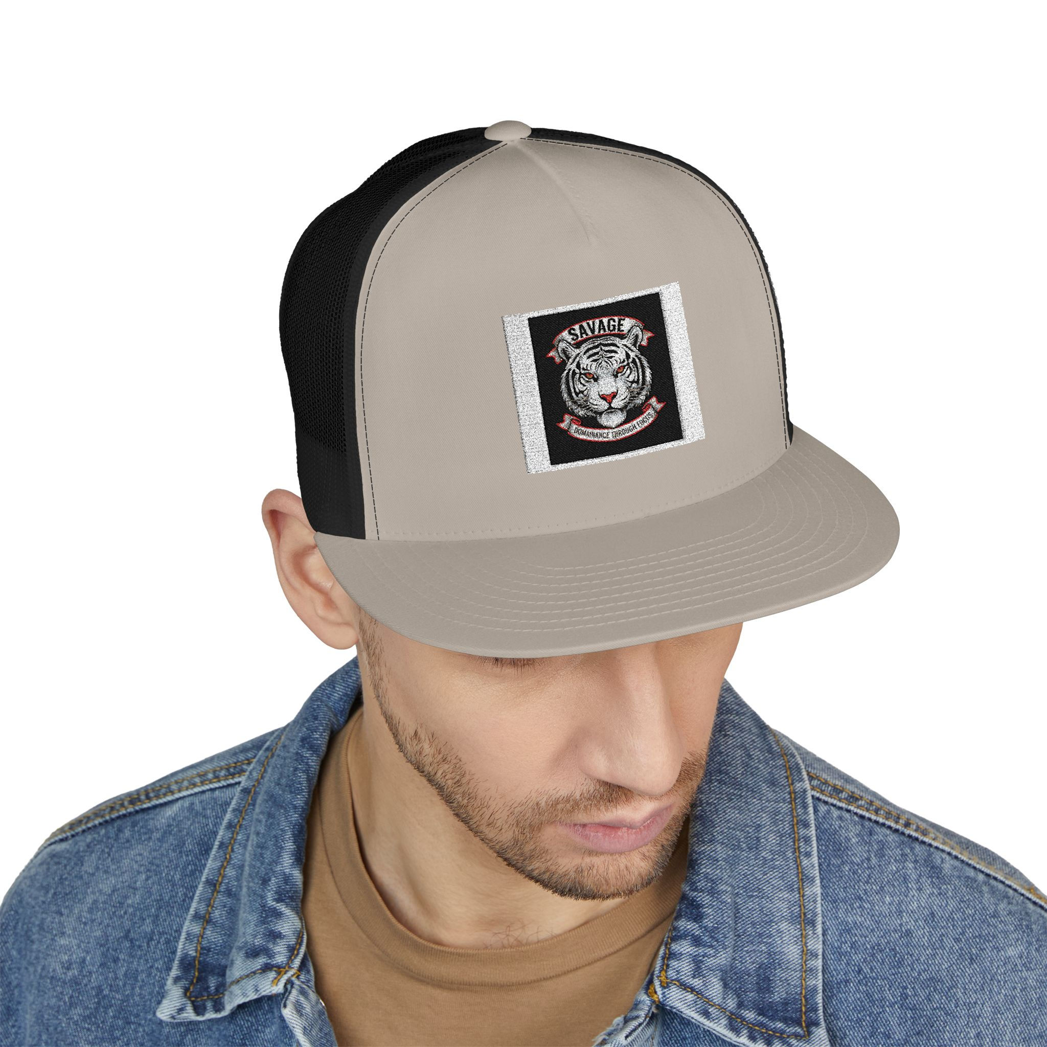 Tiger Trucker Cap – Savage Dominance Through Focus