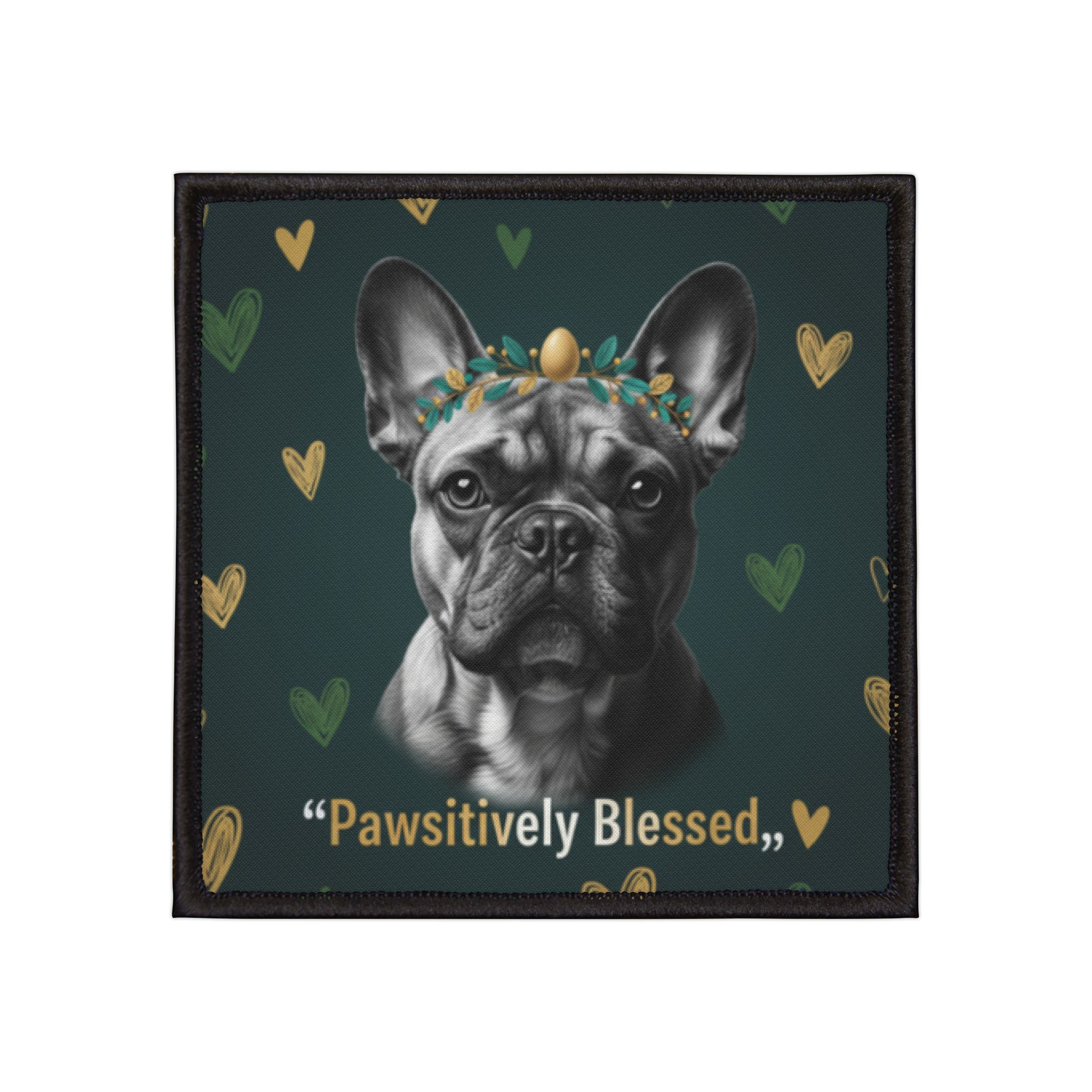French Bulldog Iron-On Patch – Pawsitively Blessed