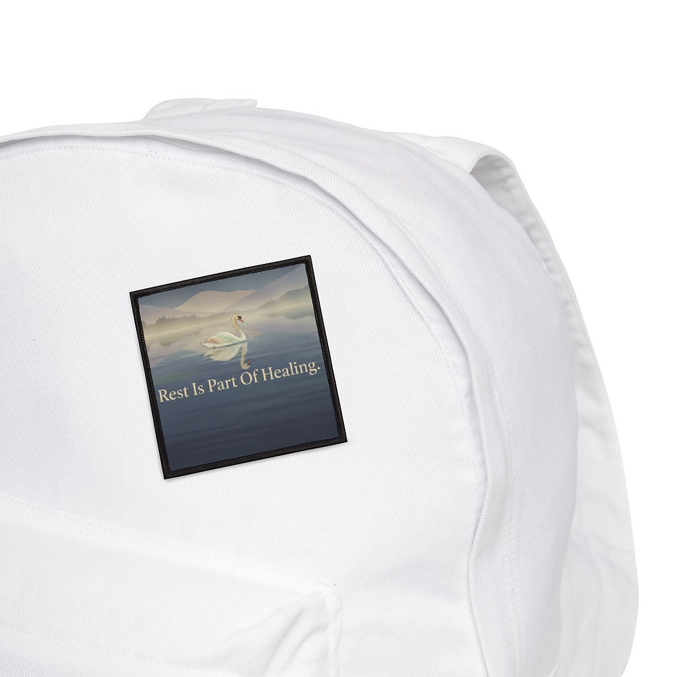 Thumbnail: Swan Iron-On Patch – Rest is Part of Healing