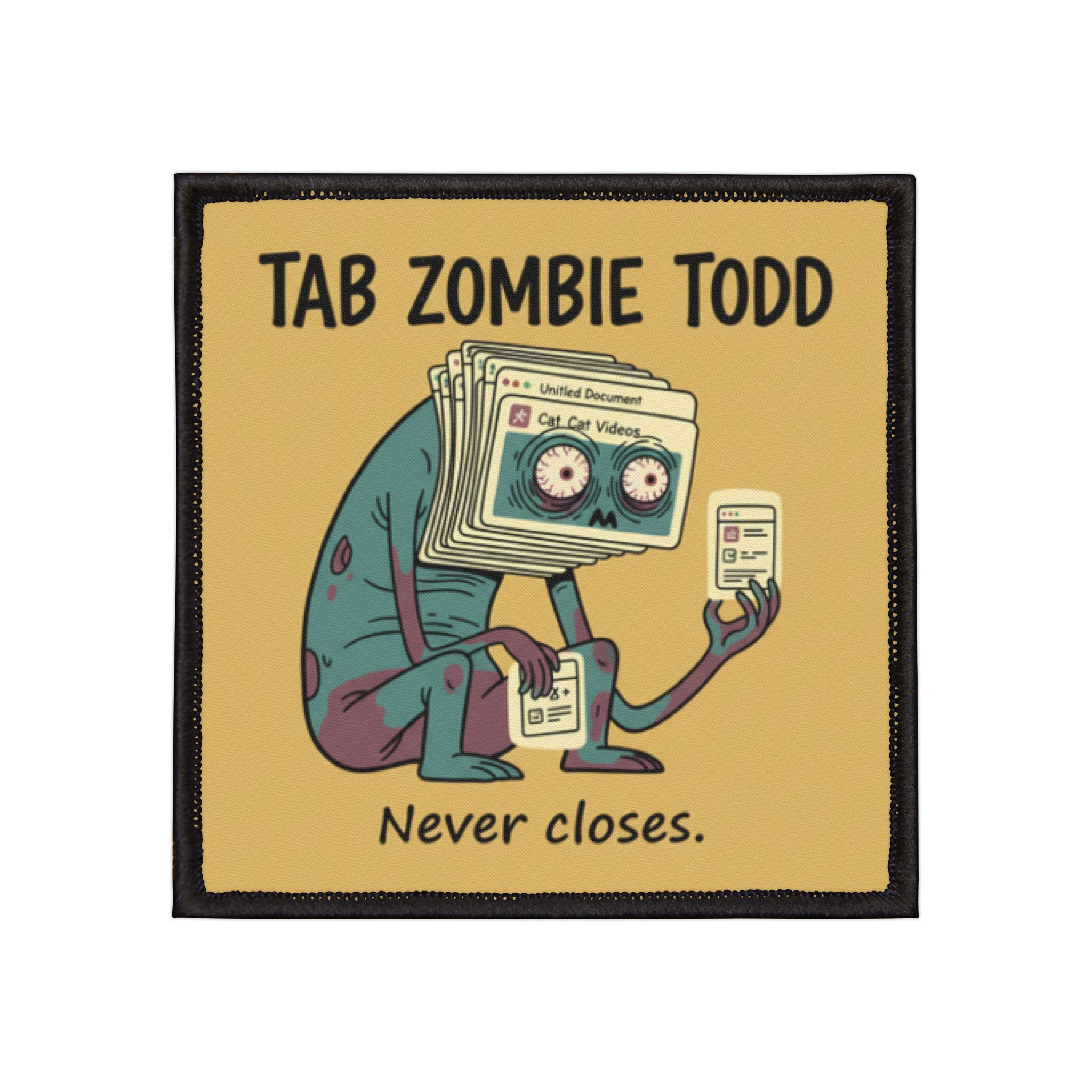 Tab Zombie Todd Iron-On Patch – Tab Zombie Todd