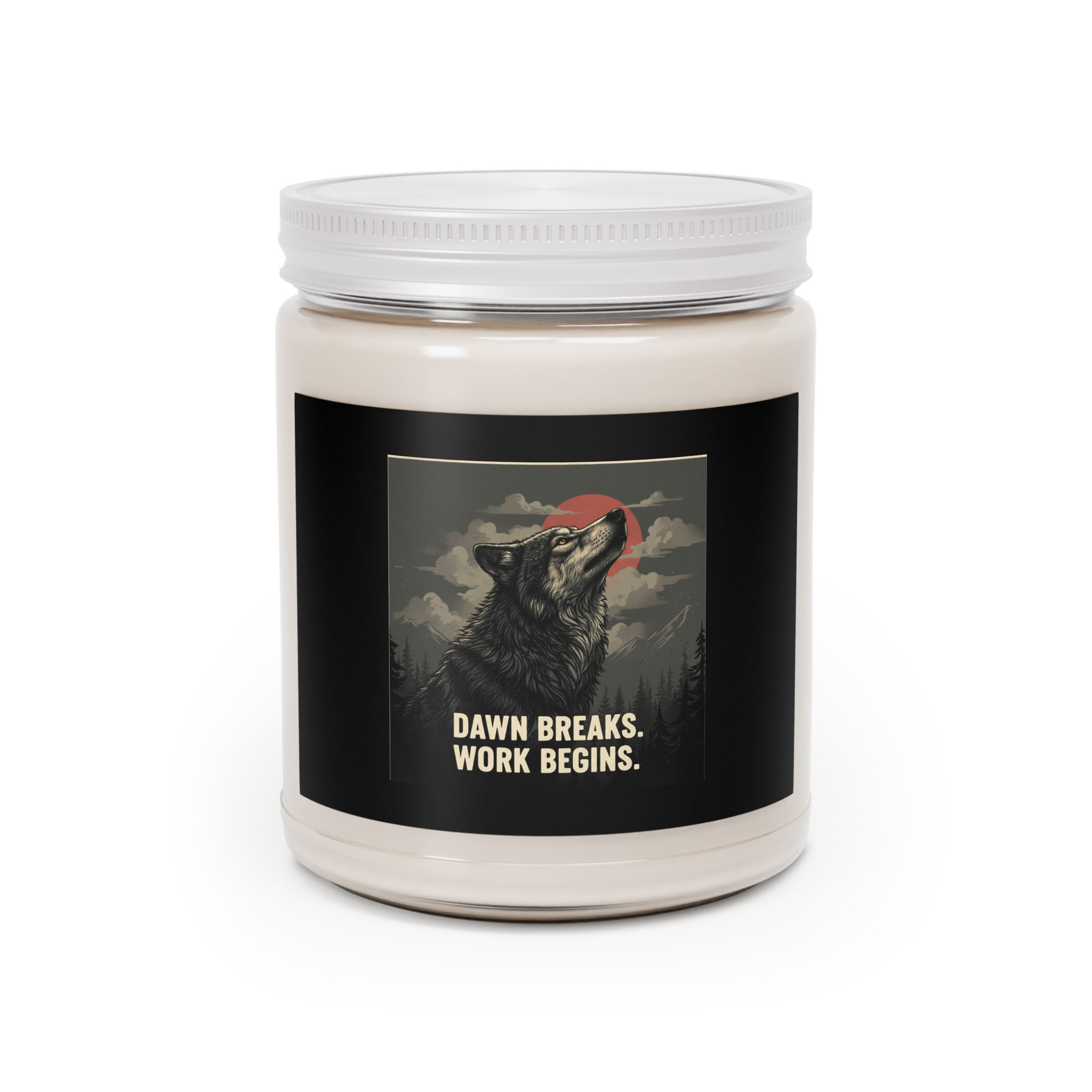 Wolf Scented Candle – Dawn Breaks Work Begins