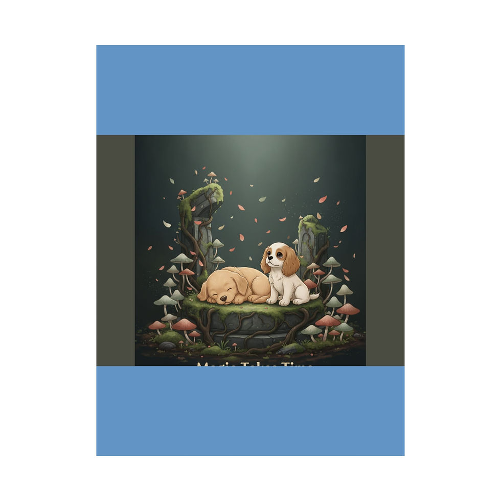 Thumbnail: Puppies Poster 18x24 – Magic Takes Time