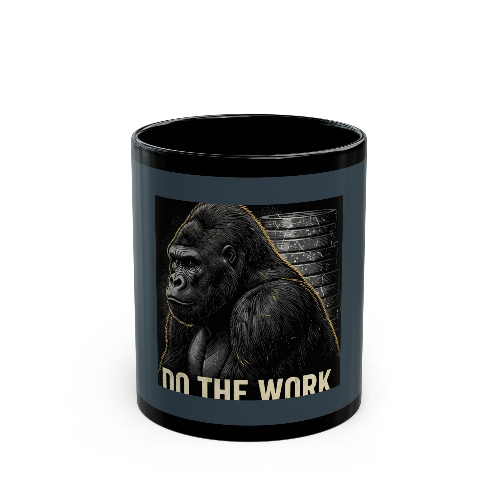 Gorilla Black Mug 11oz – Do the Work