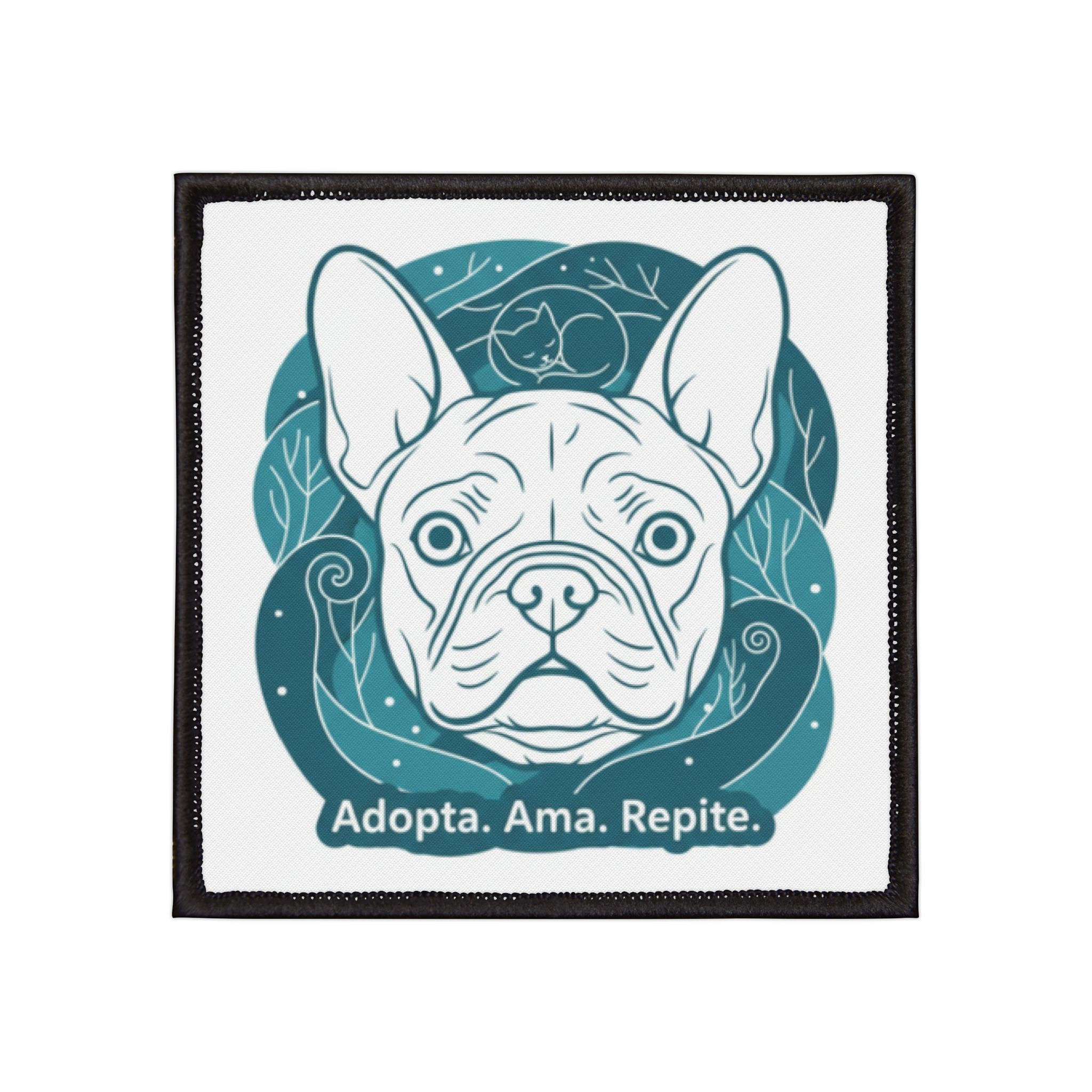 Dog Iron-On Patch – Adopta. Ama. Repite