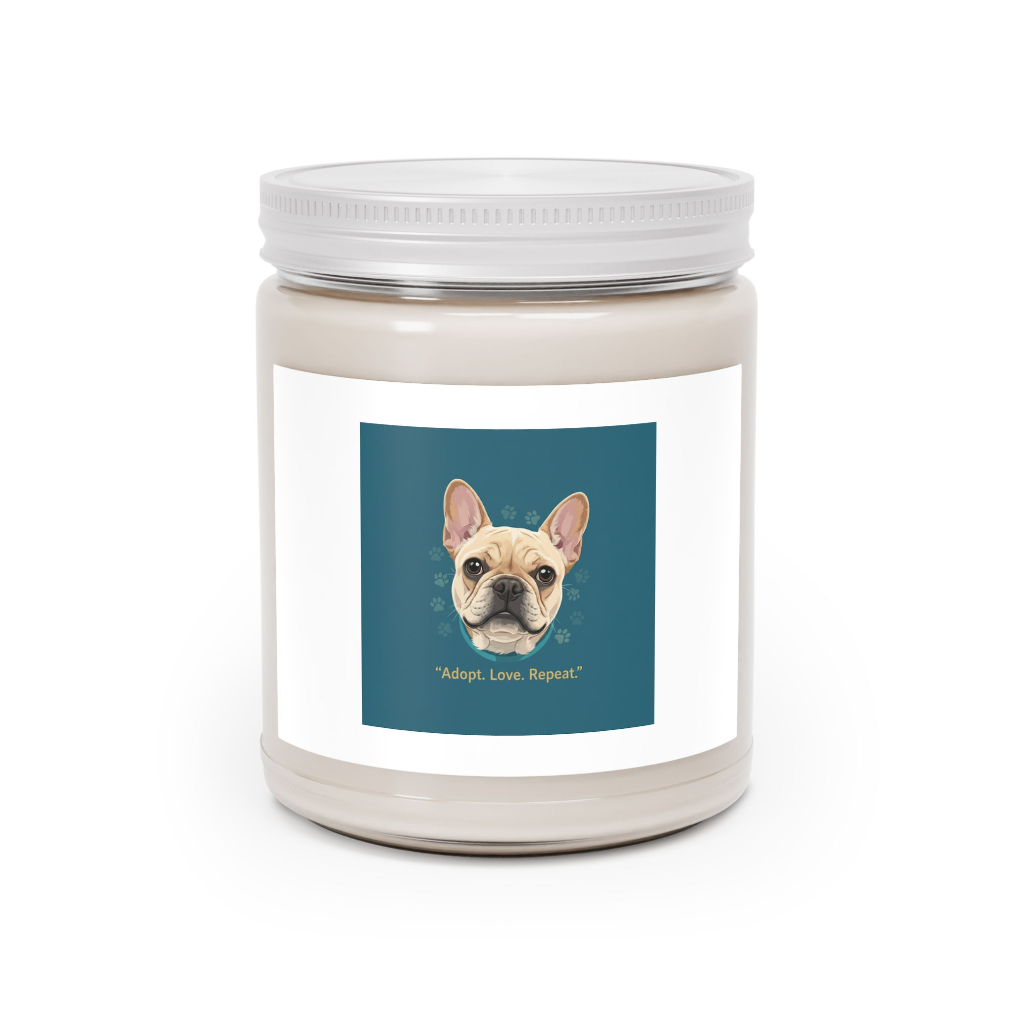French Bulldog Scented Candle – Adopt Love Repeat