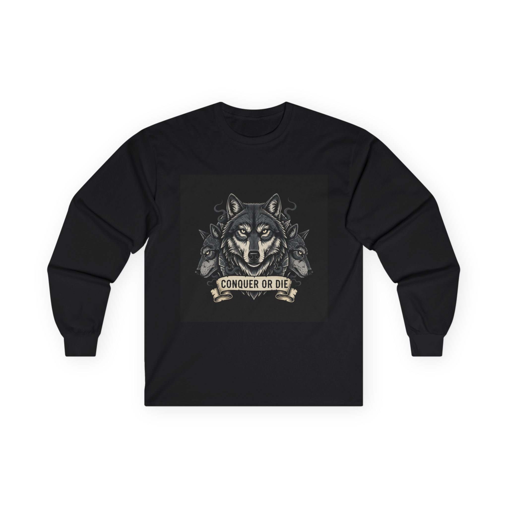 Wolf Long Sleeve Tee – Conquer or Die